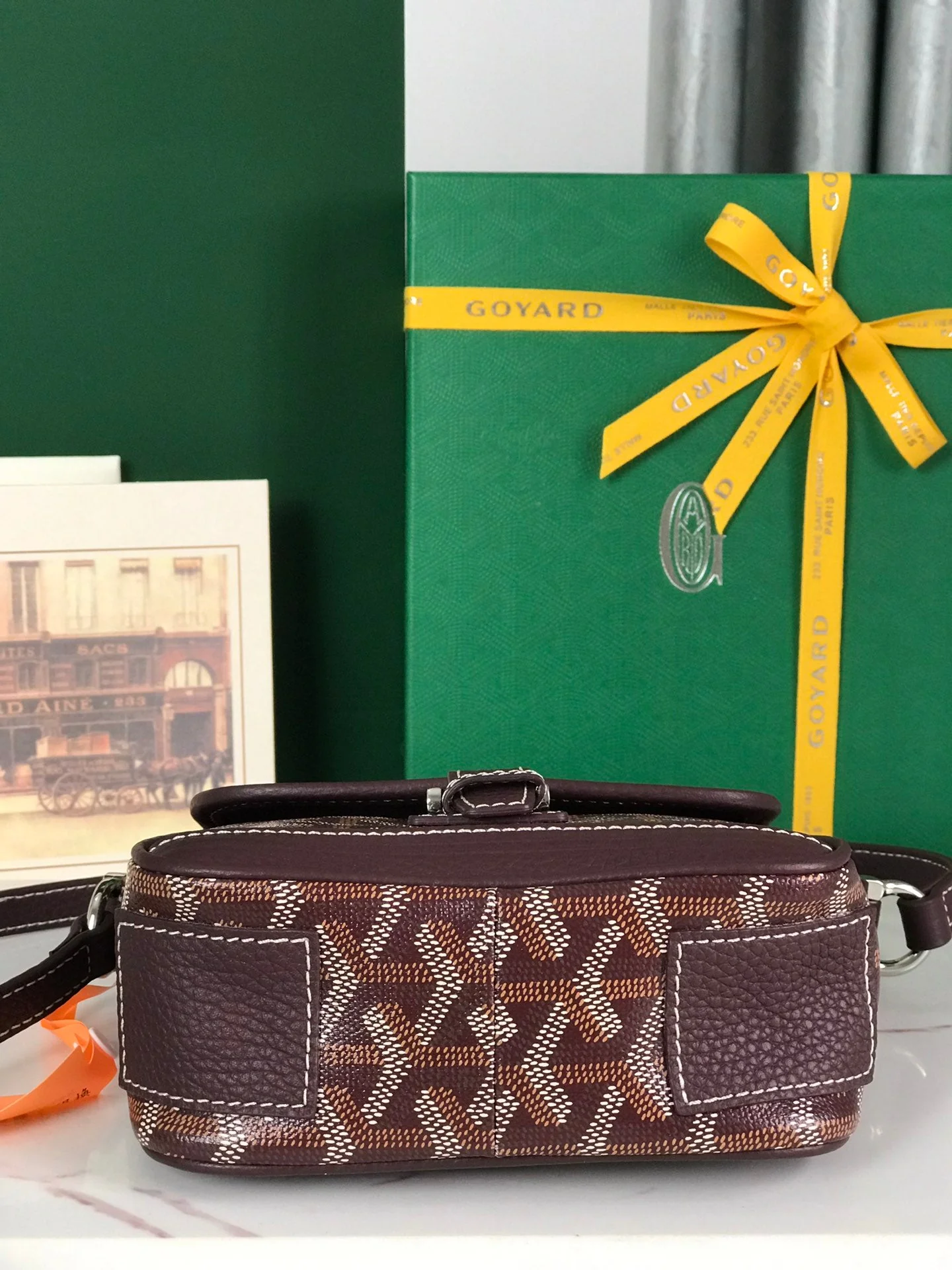 Wine Red legant Canvas and Lambskin