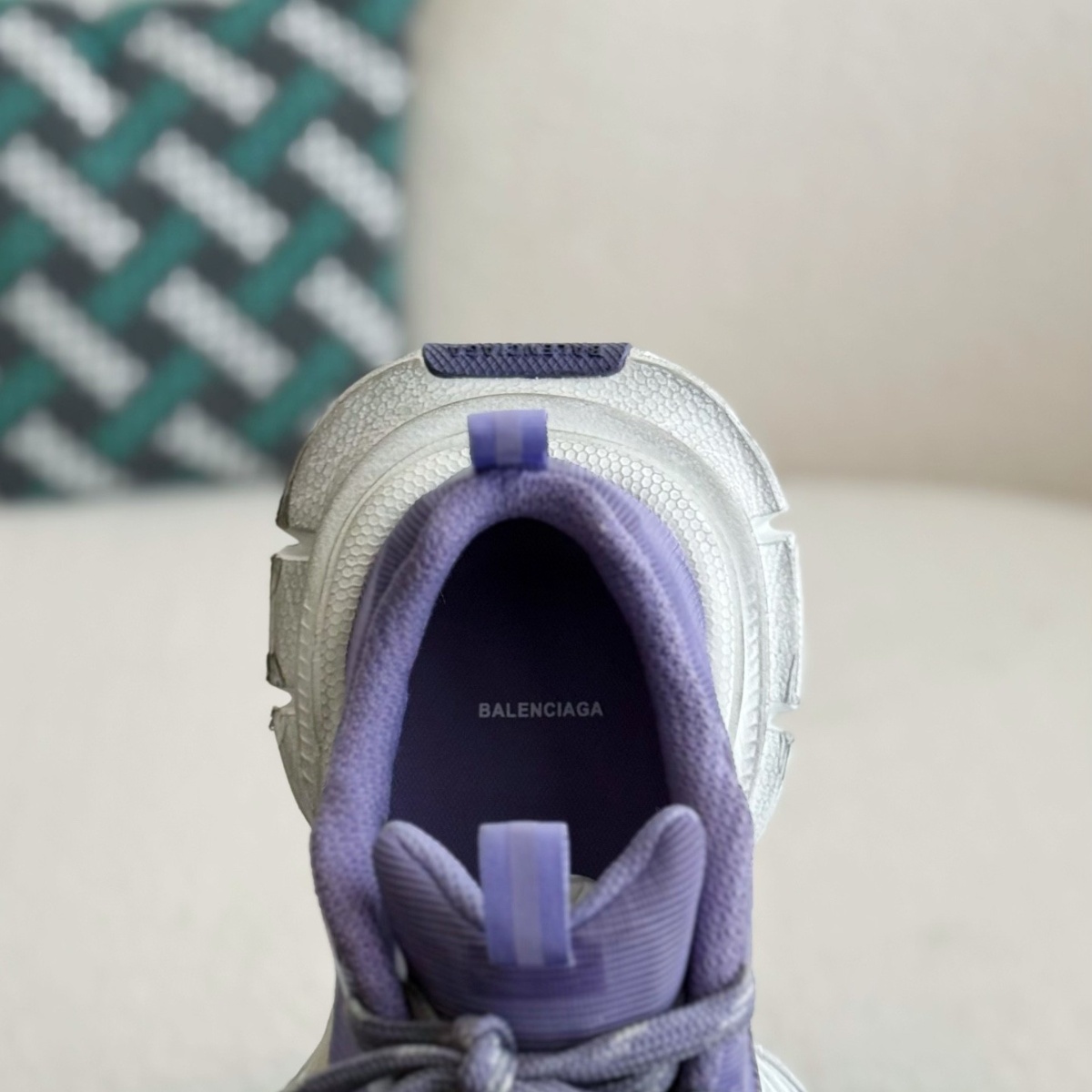 Balenciaga Net Sneaker In Light Purple