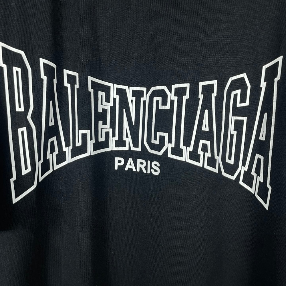 Cracked Letter Crease Short-Sleeved T-Shirt