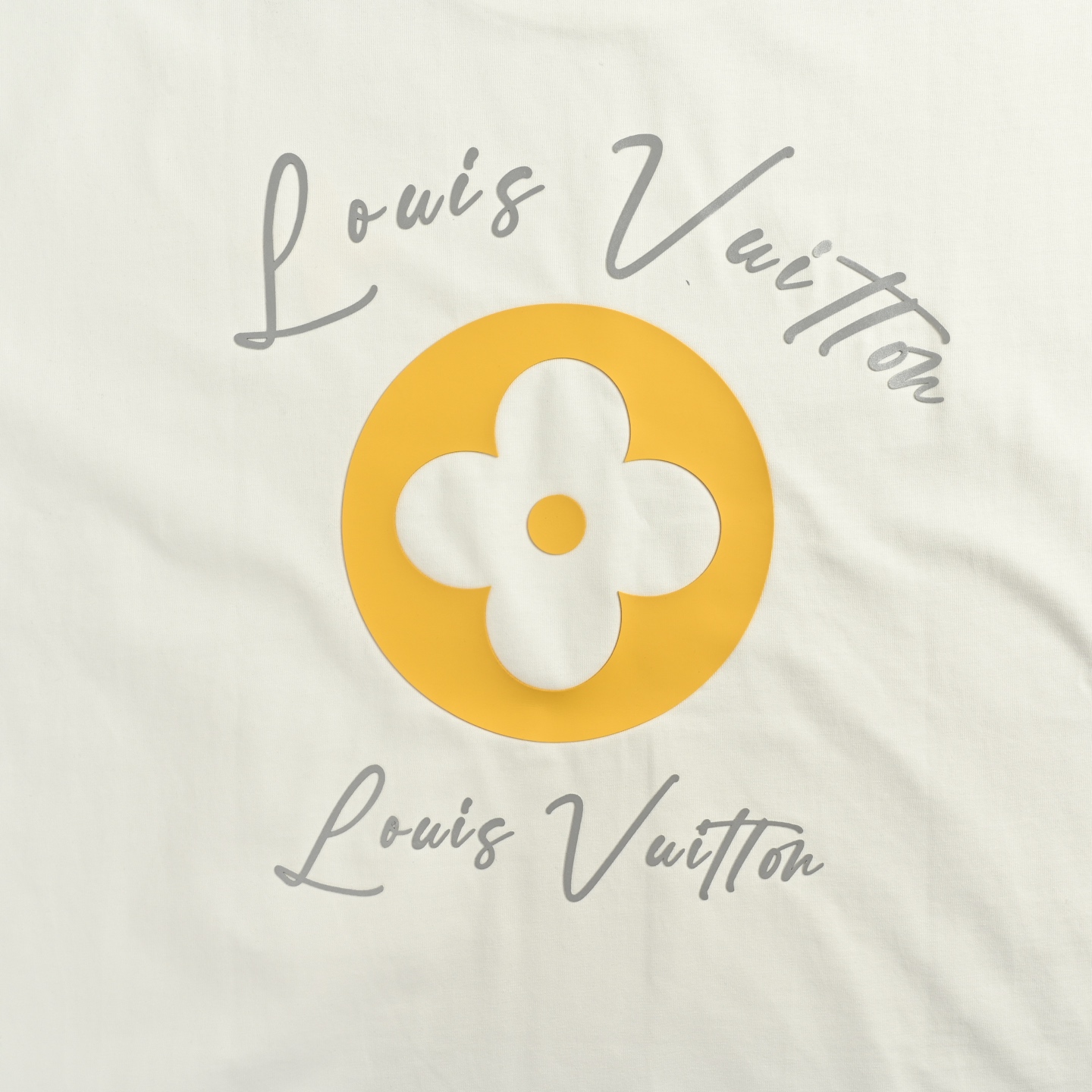 25ss Yellow Cross Short Sleeve T-Shirt