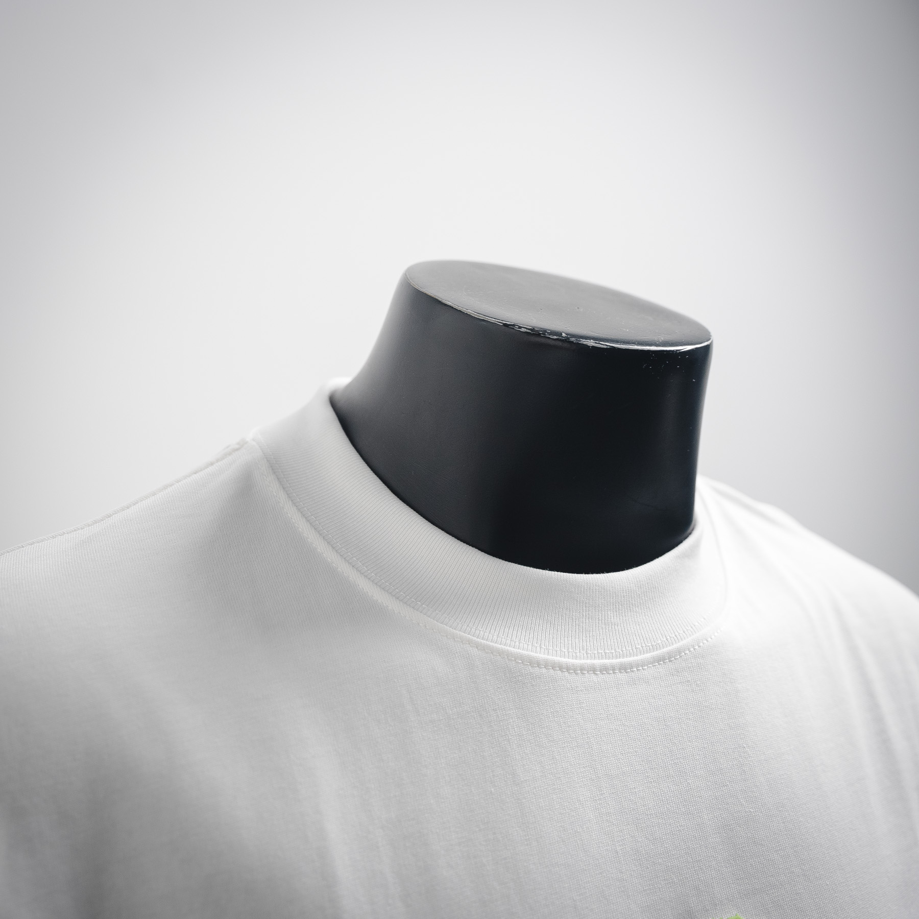 25SS Green Puff Print Letter Logo T-Shirt