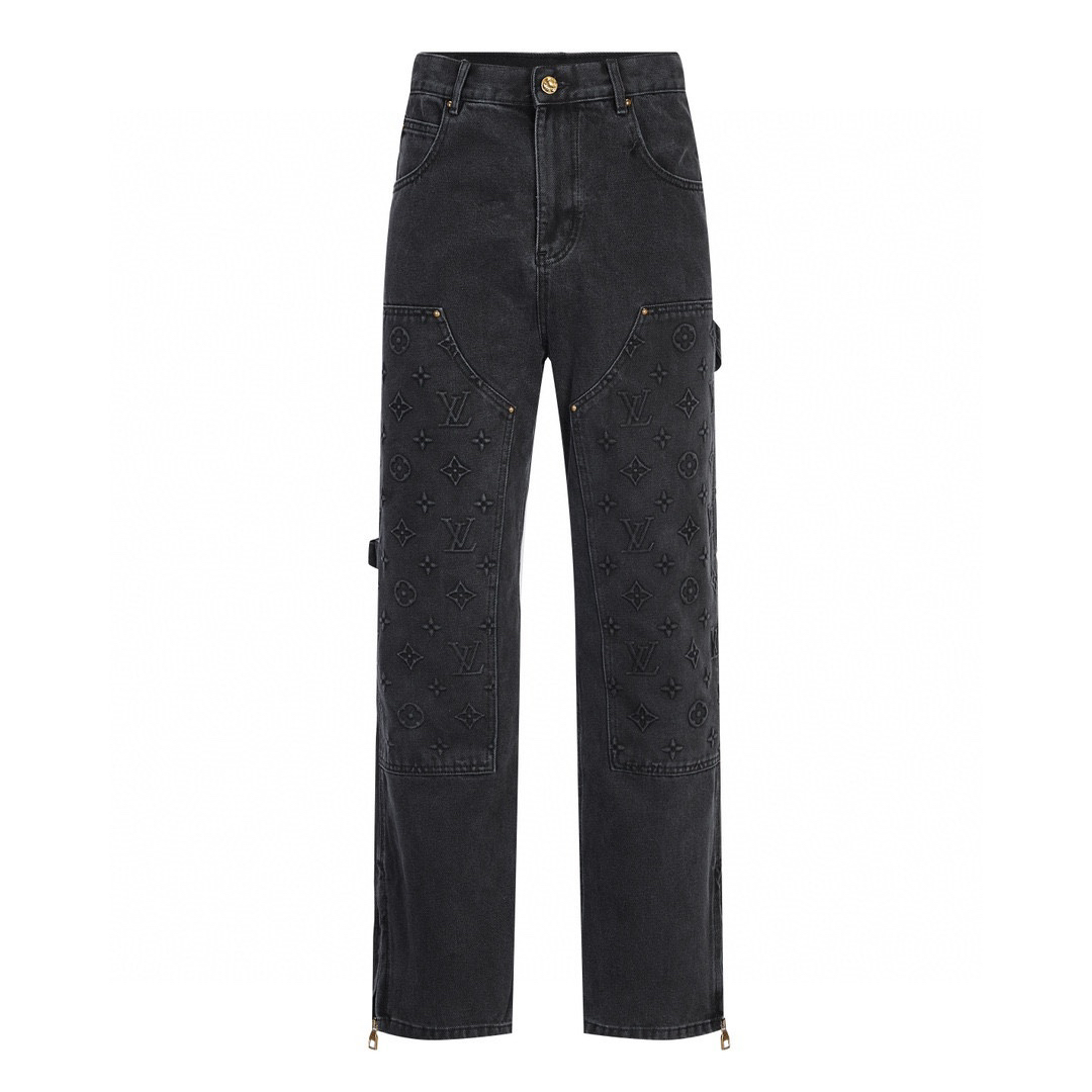 Carpenter Pants With Embossed Letters