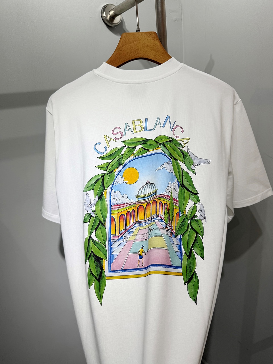 Casablanca Digital printed round neck T-shirt