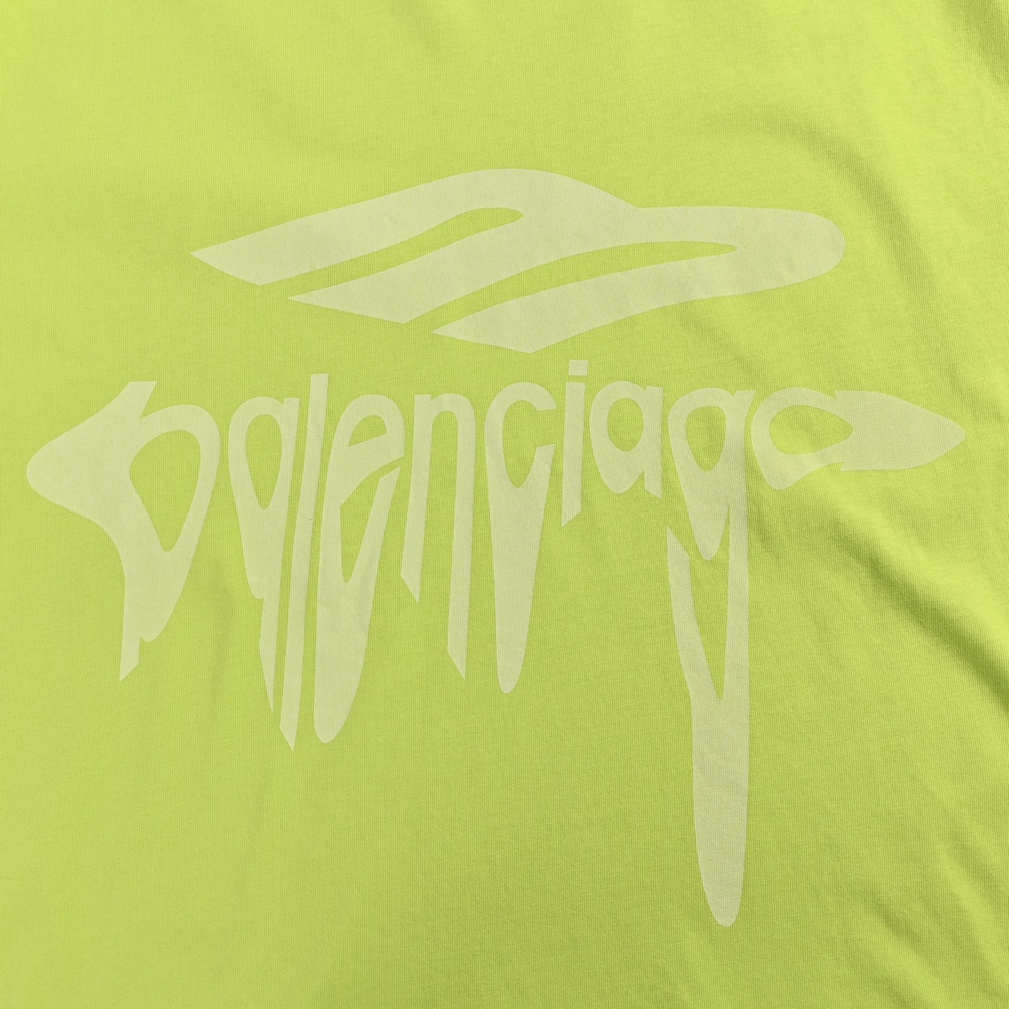 Melting Letters Print Short Sleeve T-Shirt