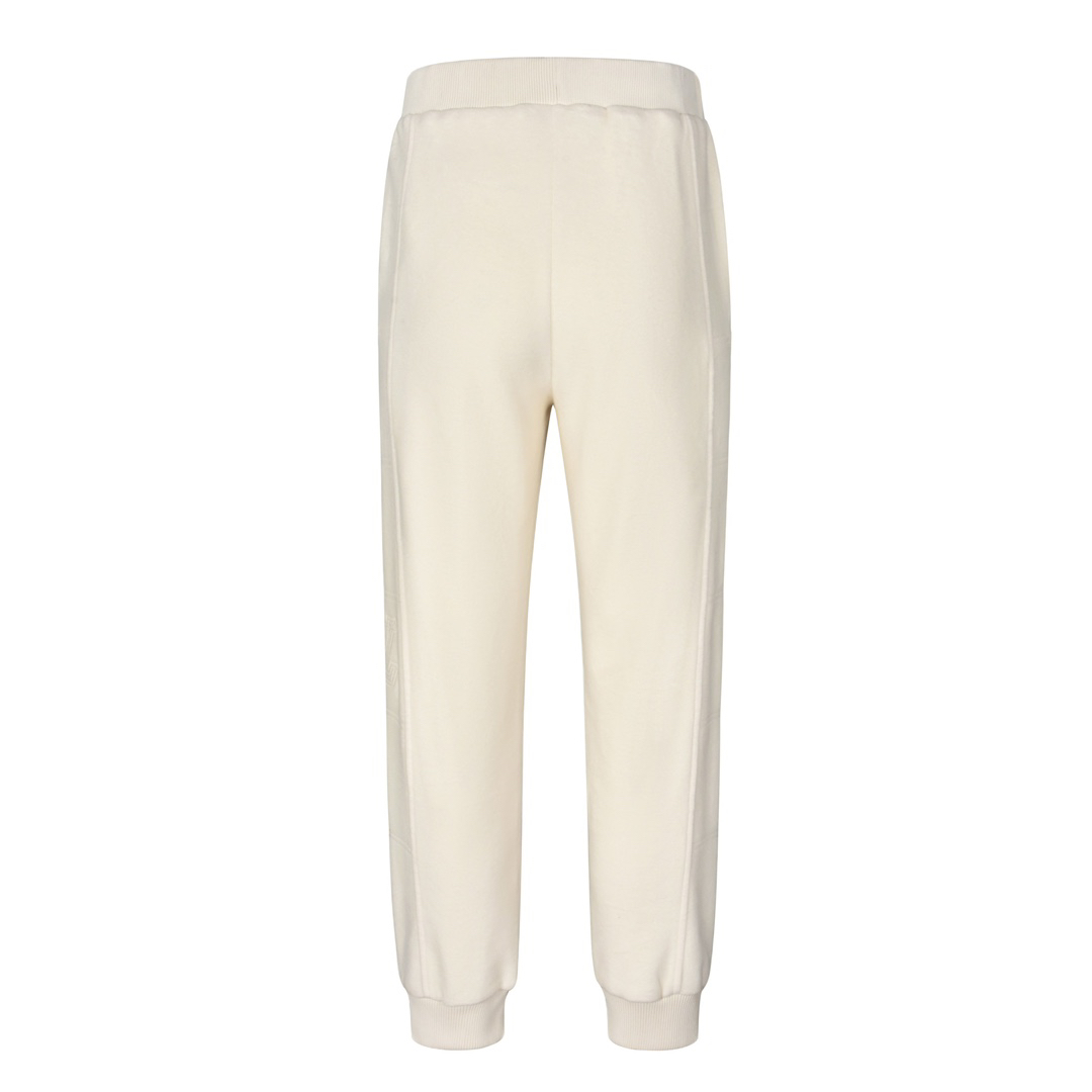 Embroidered logo panel trousers
