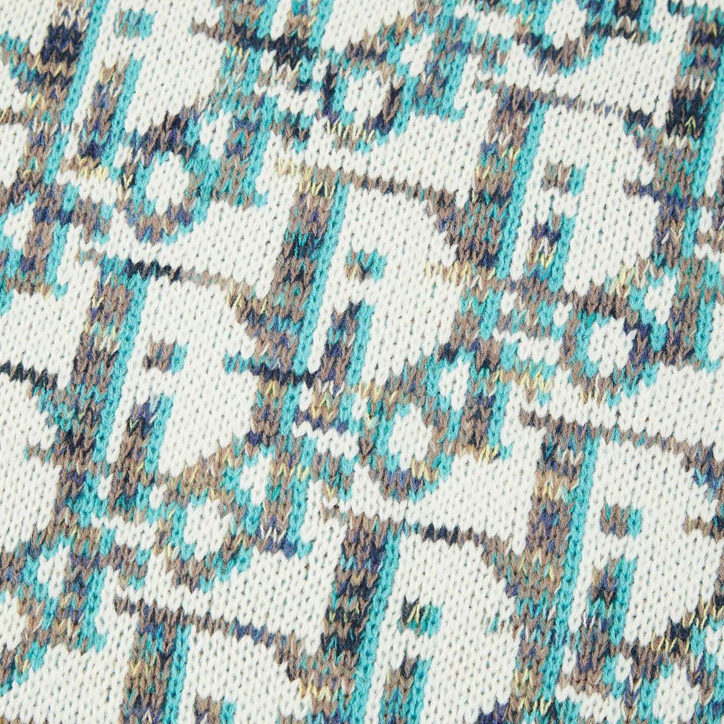 All over print crew neck sweater