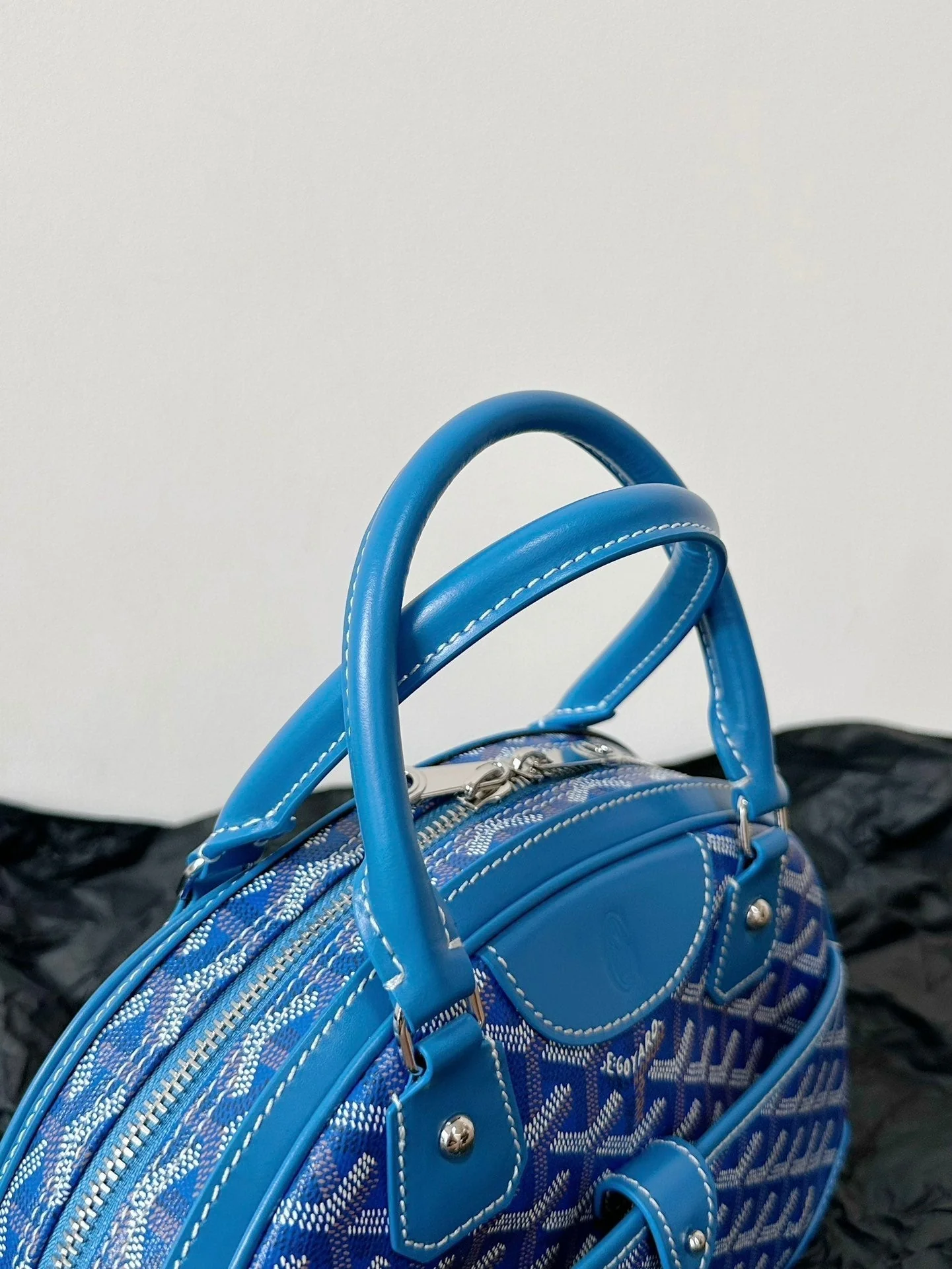 Small Blue Canvas Bowling Ball