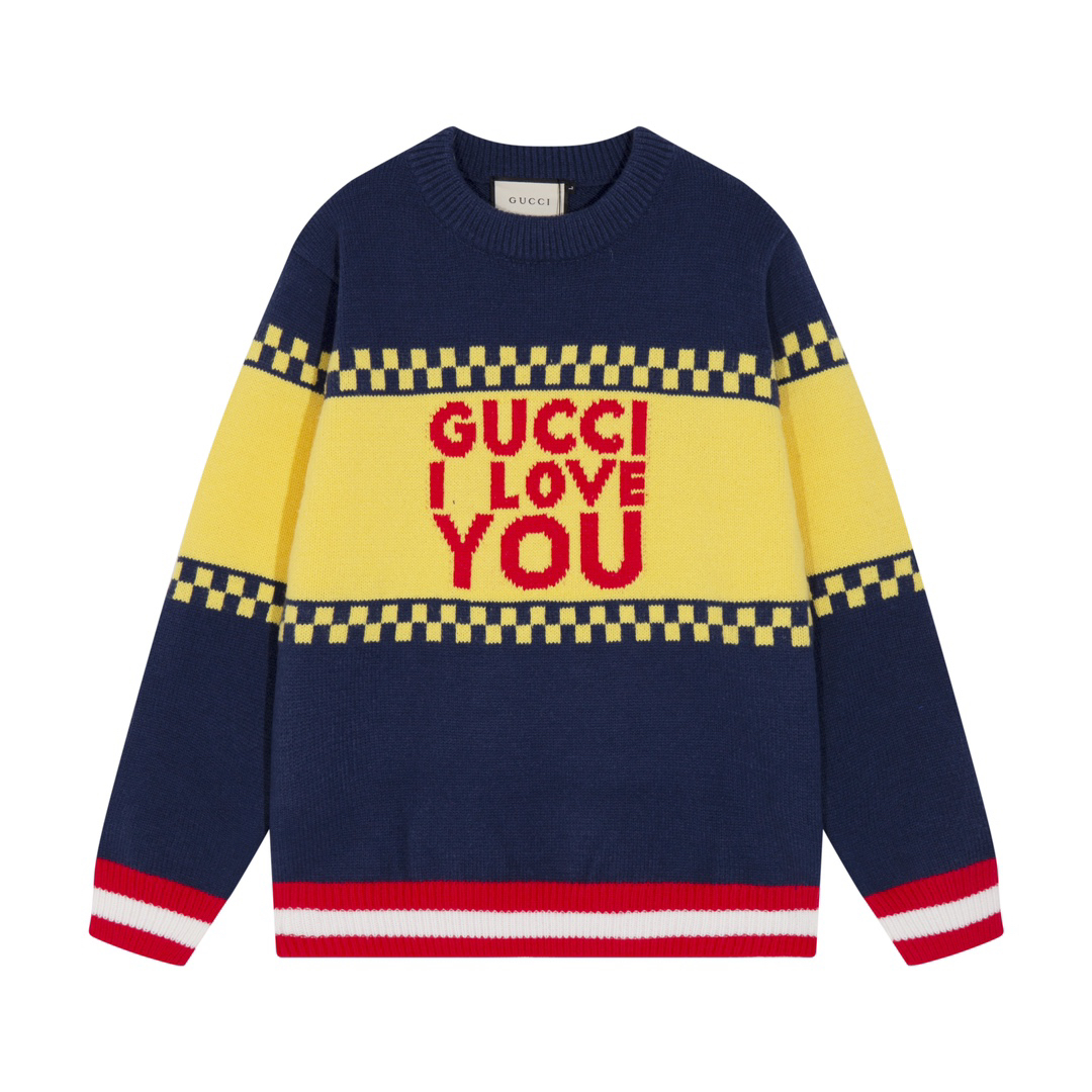 I love you crew neck sweater