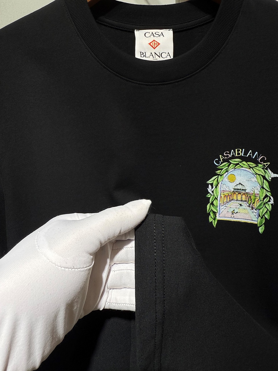 Casablanca Digital printed round neck T-shirt