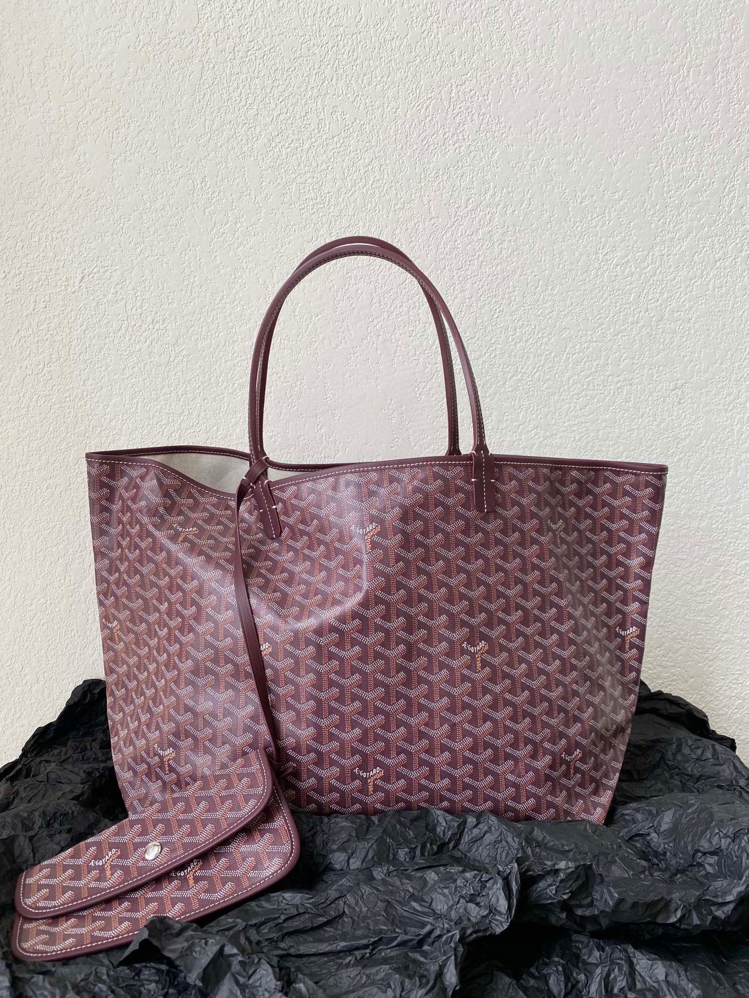 Burgundy Shopping Bag