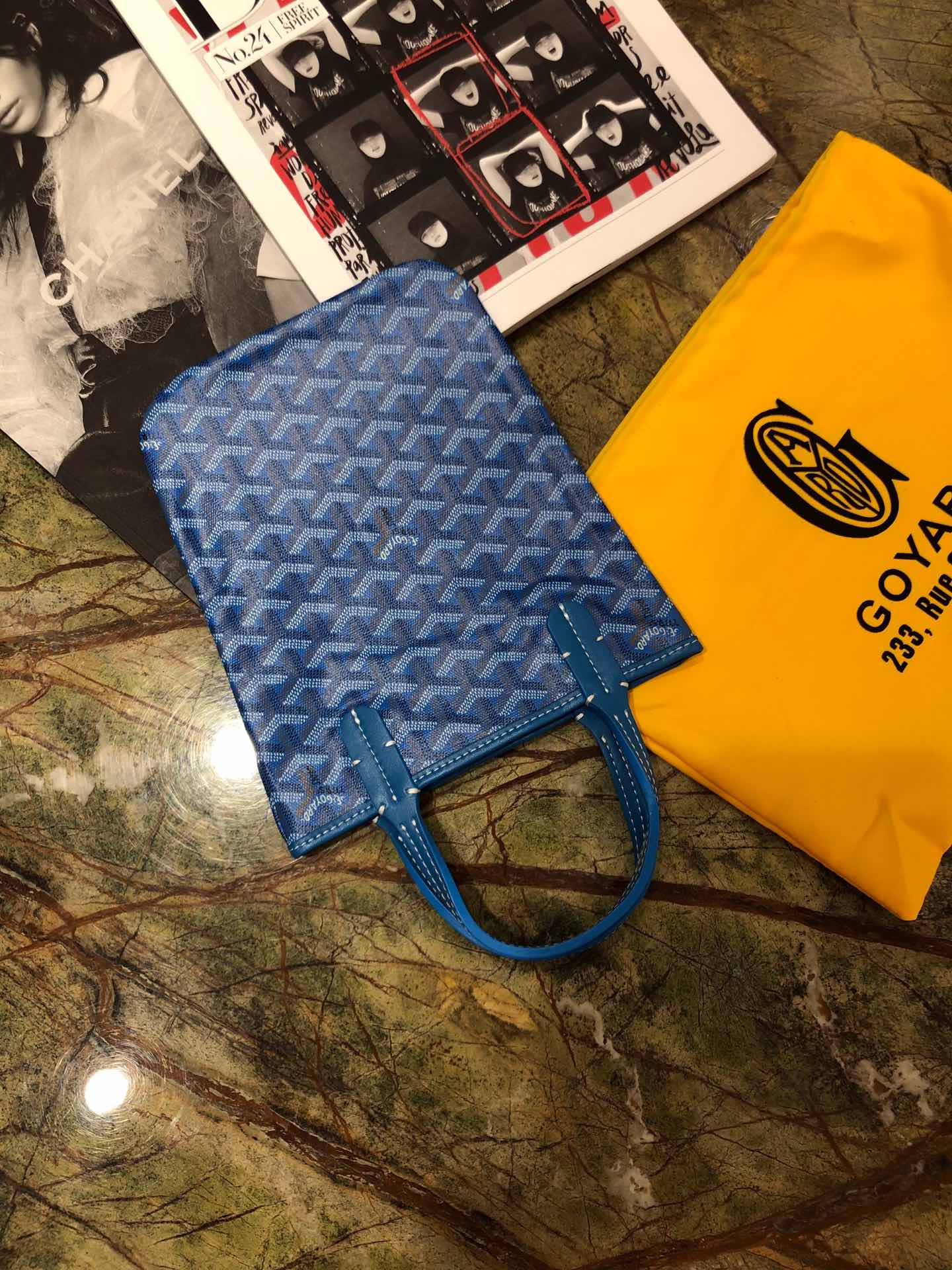 Shopping Bag 22cm Blue