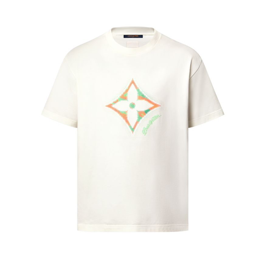 Colored diamond geometric graphic T-shirt