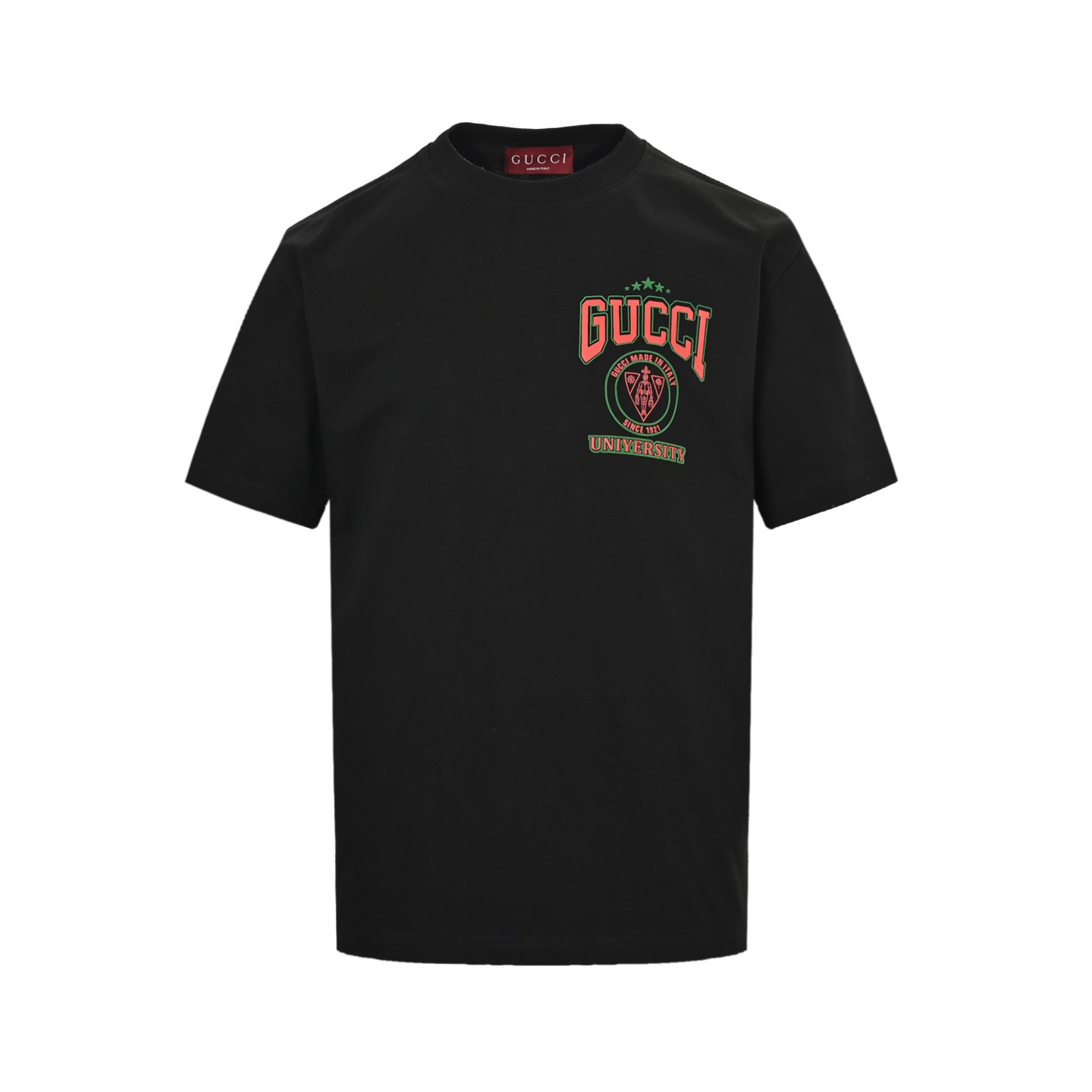 Chest lettering print T-shirt