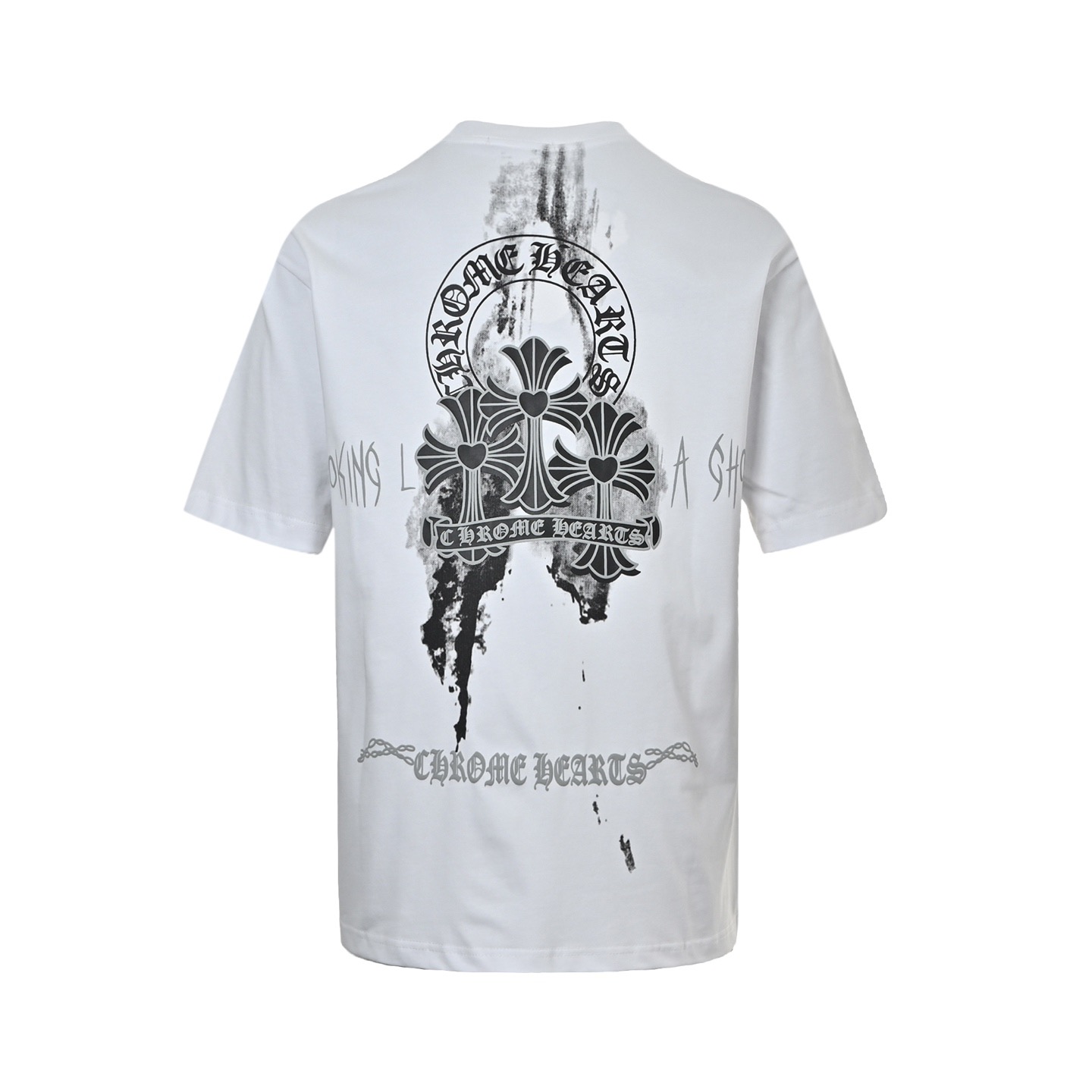 Smudge Cross Foam Print T-shirt