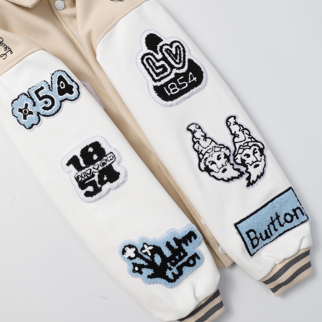 Bunny Cream Sport Bomber Jacket