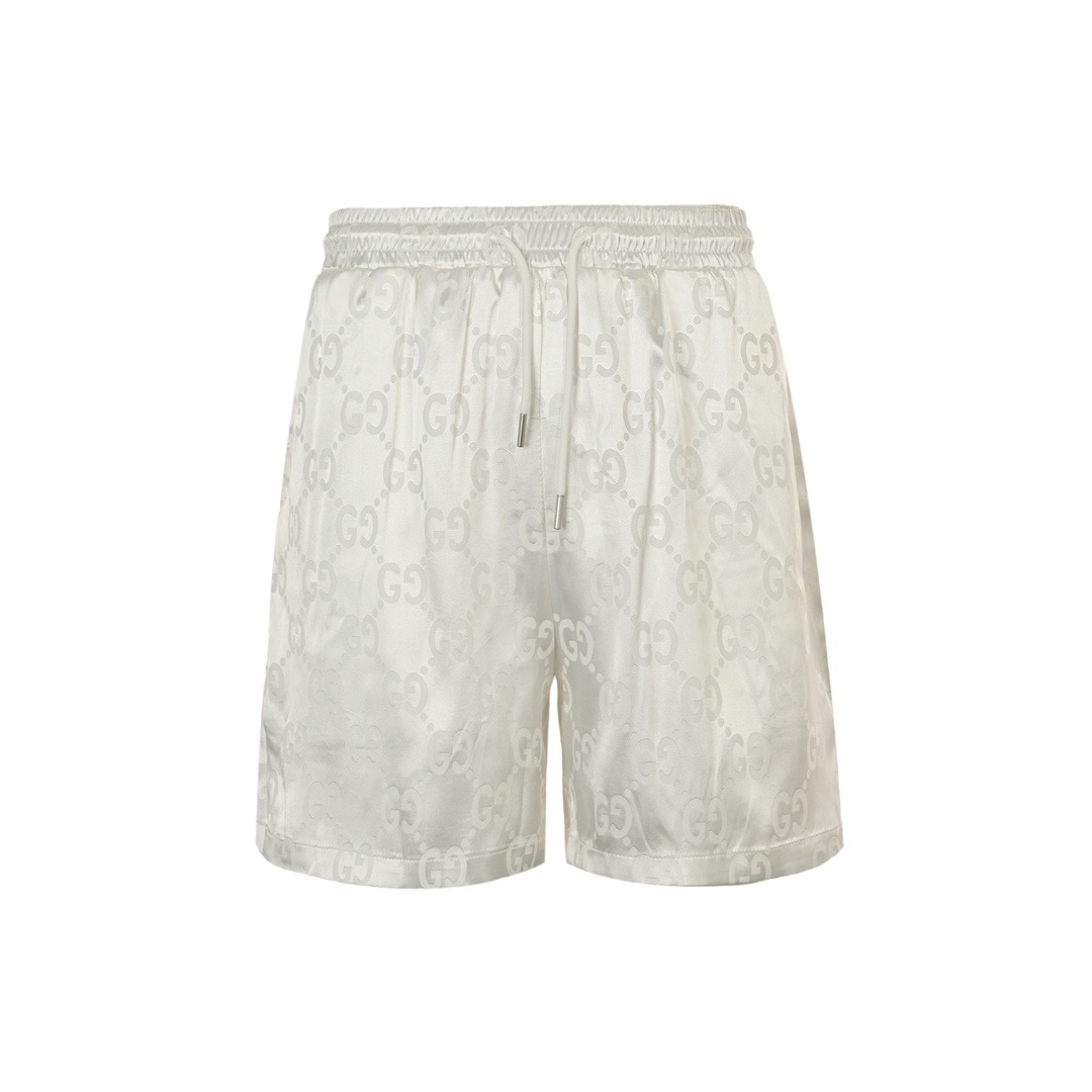 Dark pattern beach shorts
