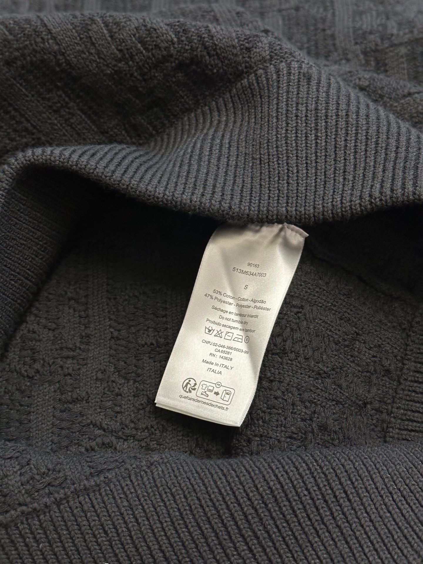 Classic Oblique Print Knit Sweater