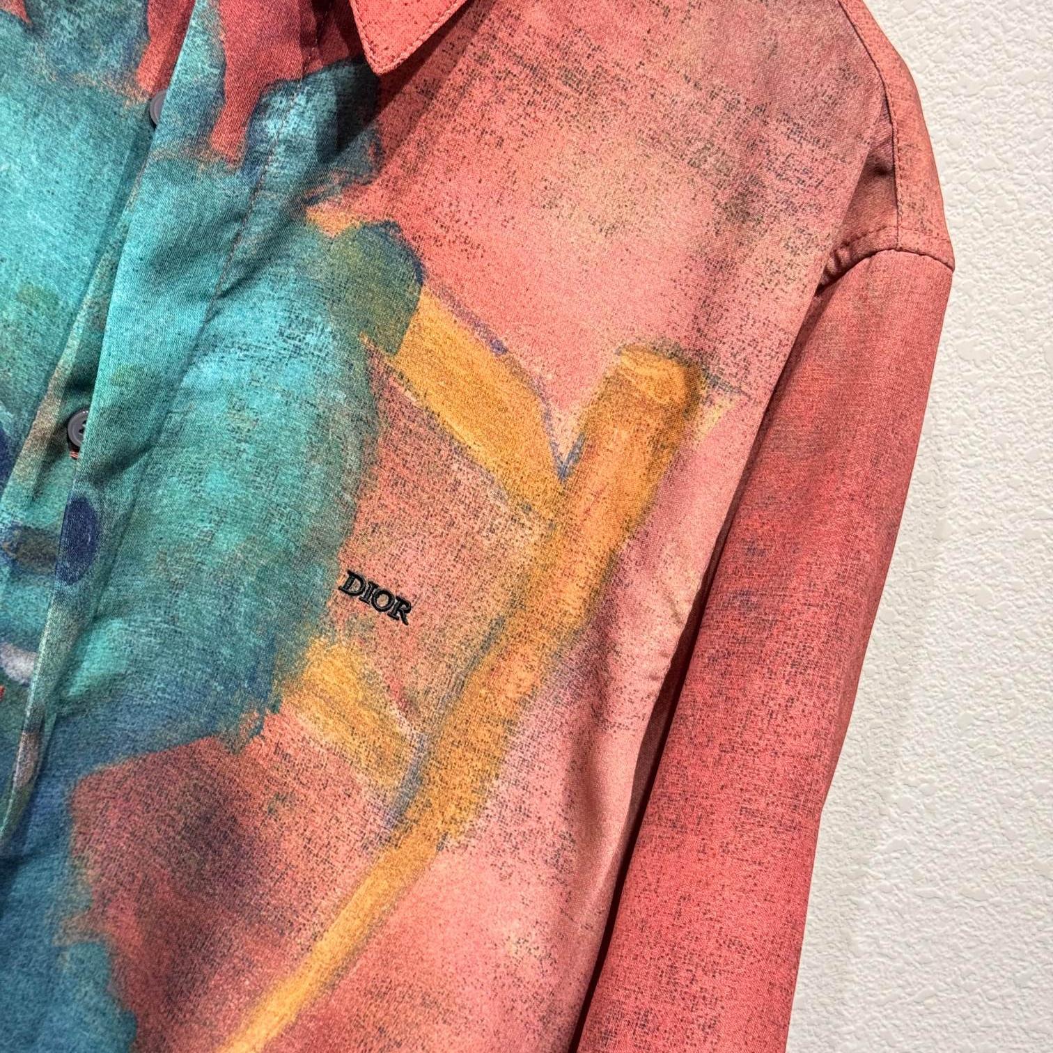 Dragon Print Distressed Shirt