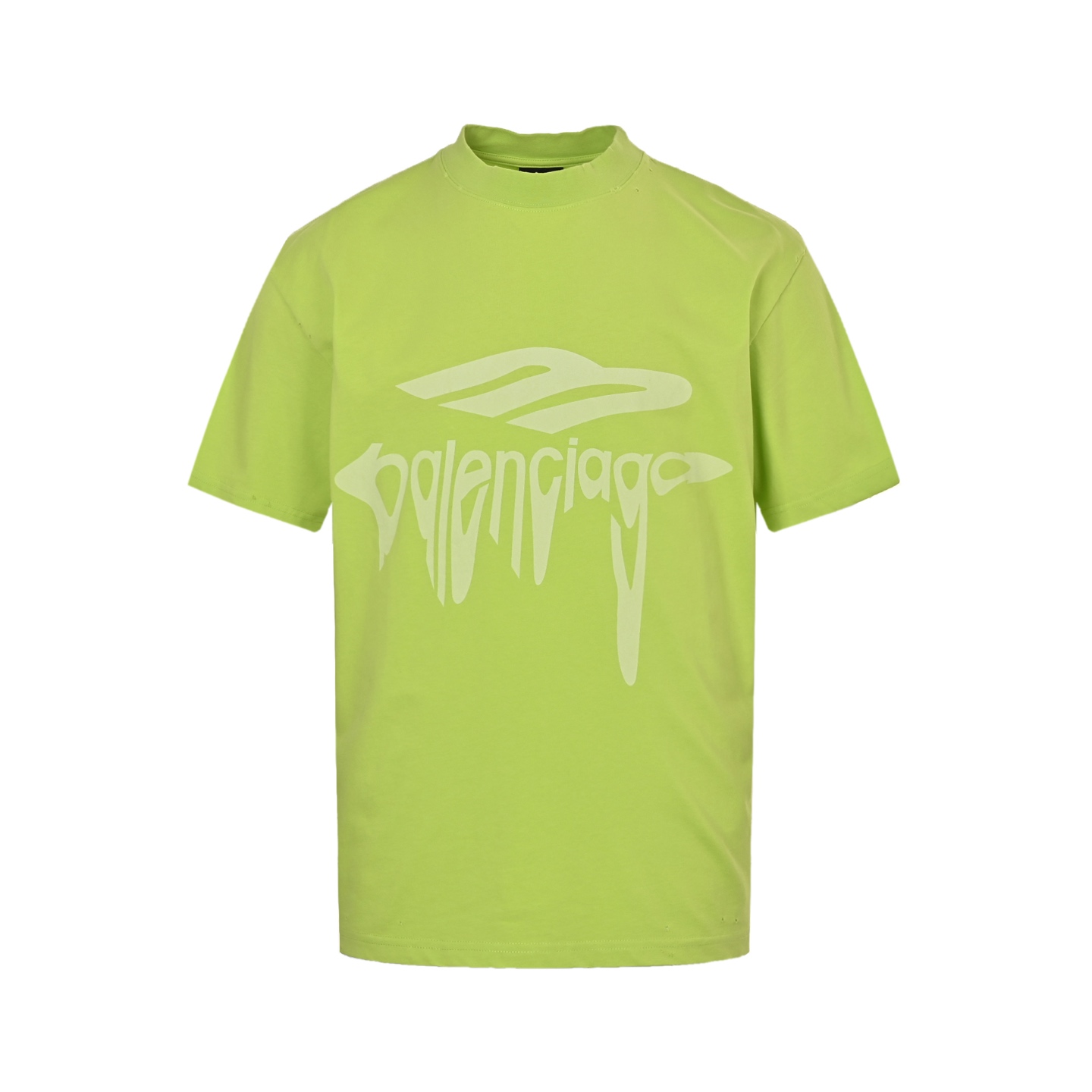 Melting Letters Print Short Sleeve T-Shirt