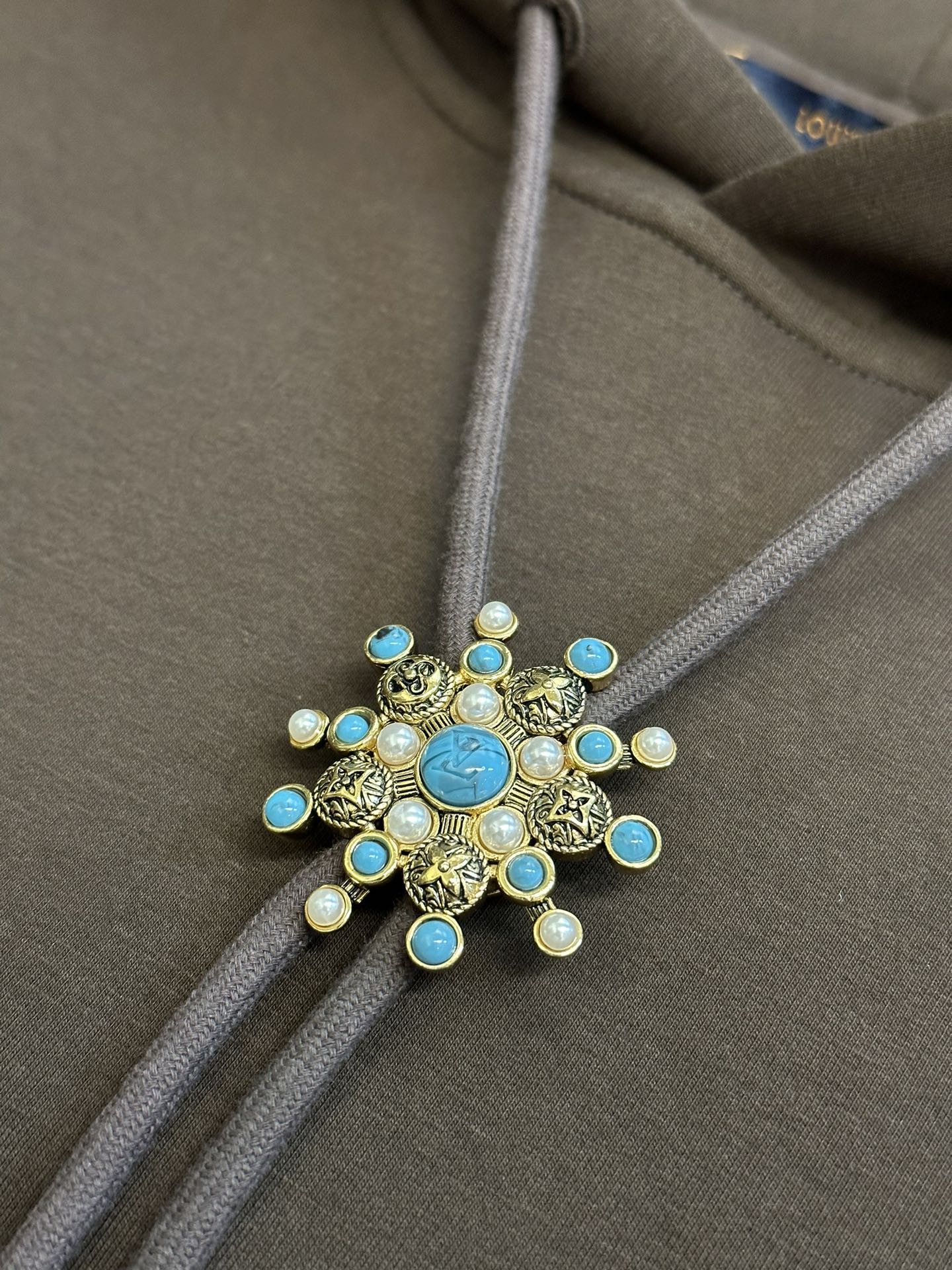 Sunflower Hardware Detail Hooded Sweatshirt