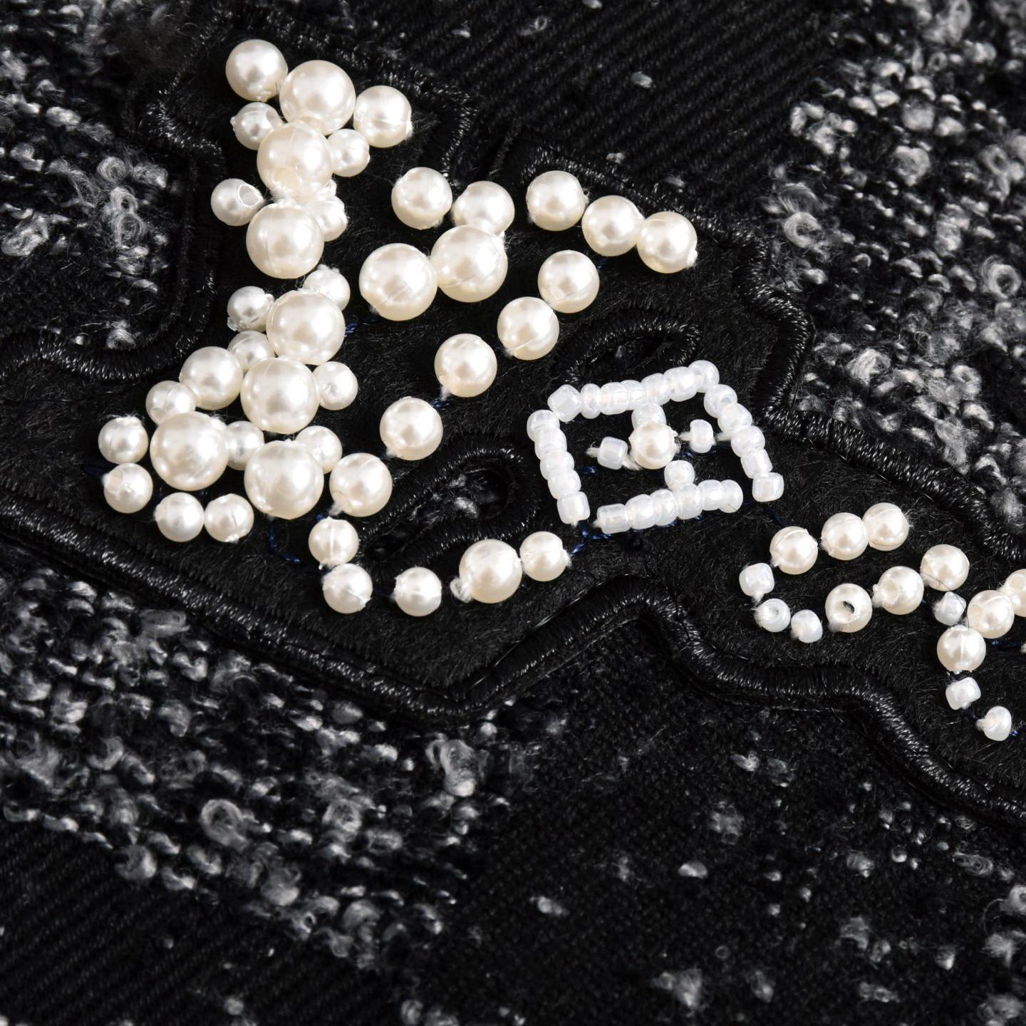 Pearl Checkerboard Baseball Jacket