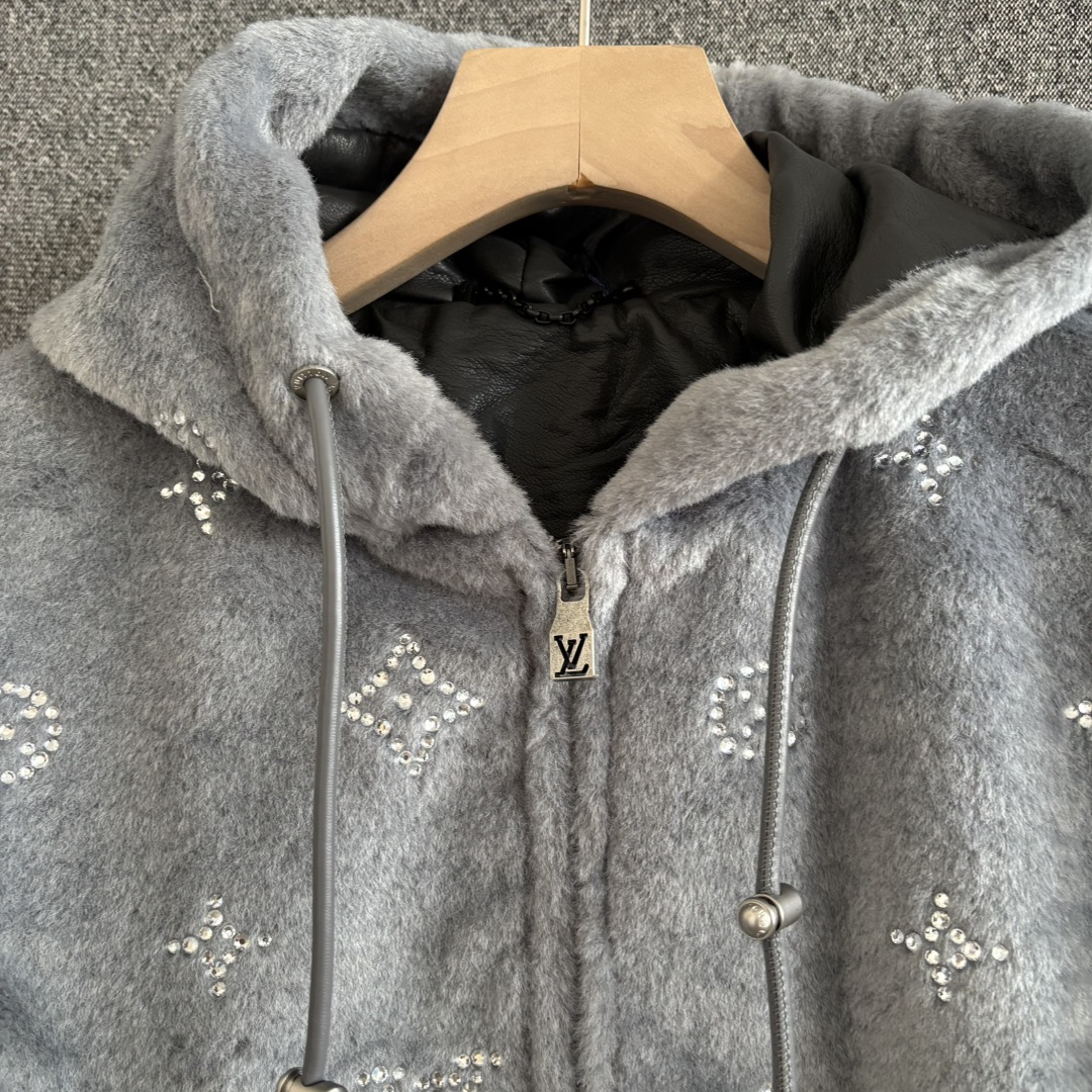 Men's Blended Plush Hooded Jacket