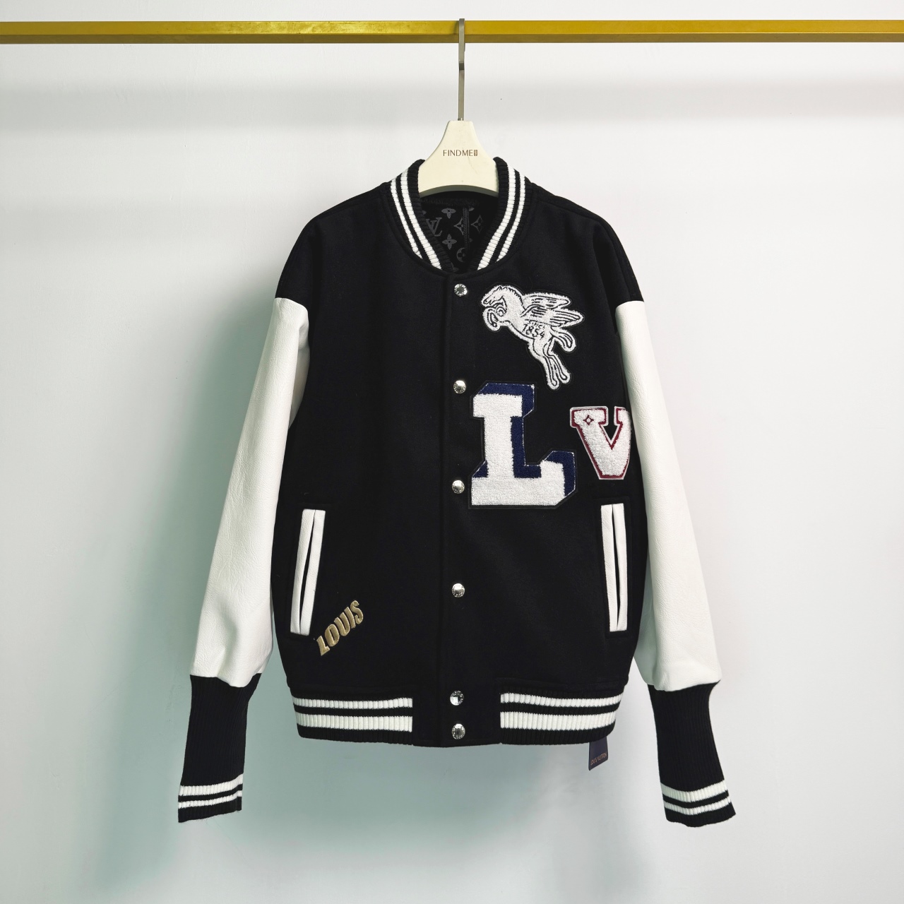 Autumn And Winter Leather Patchwork Baseball Casual Jacket