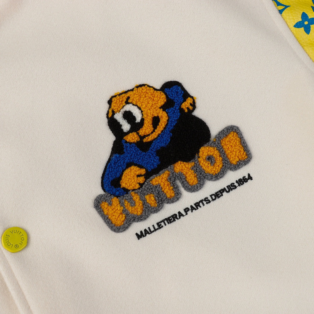 Men-s Varsity Leather Baseball Jacket