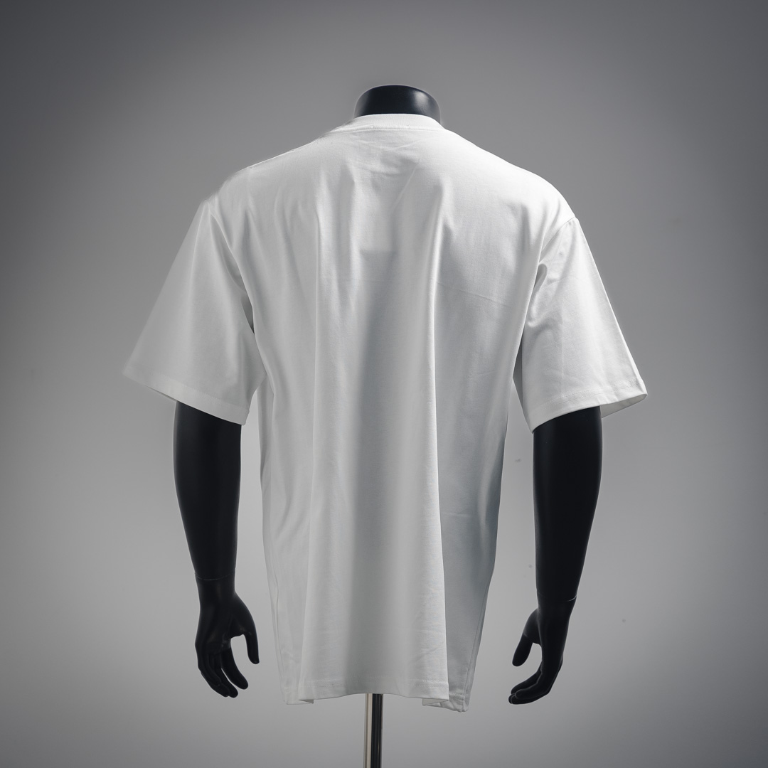 25ss graffiti cursive short-sleeved T-shirt