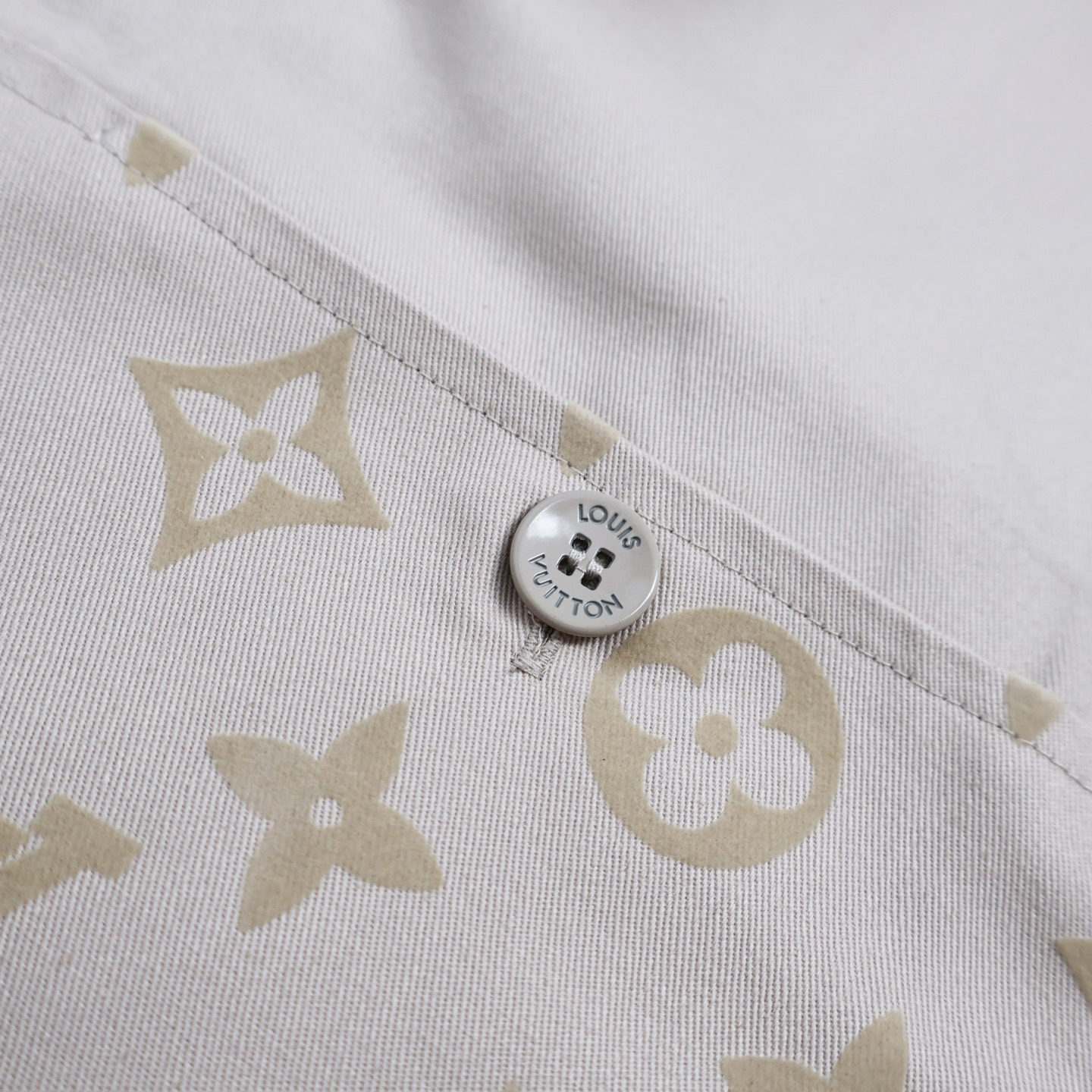 Apricot Denim Flocked Work Jacket