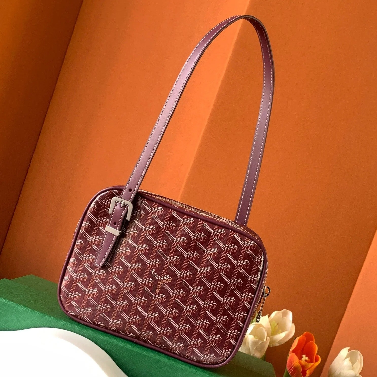 Toast Bag 21cm Burgundy Canvas