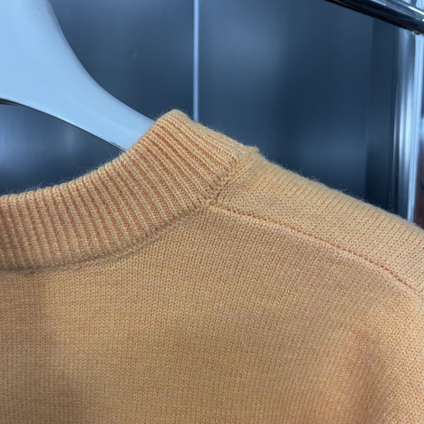 New White Big Heart Knitted Cardigan Sweater