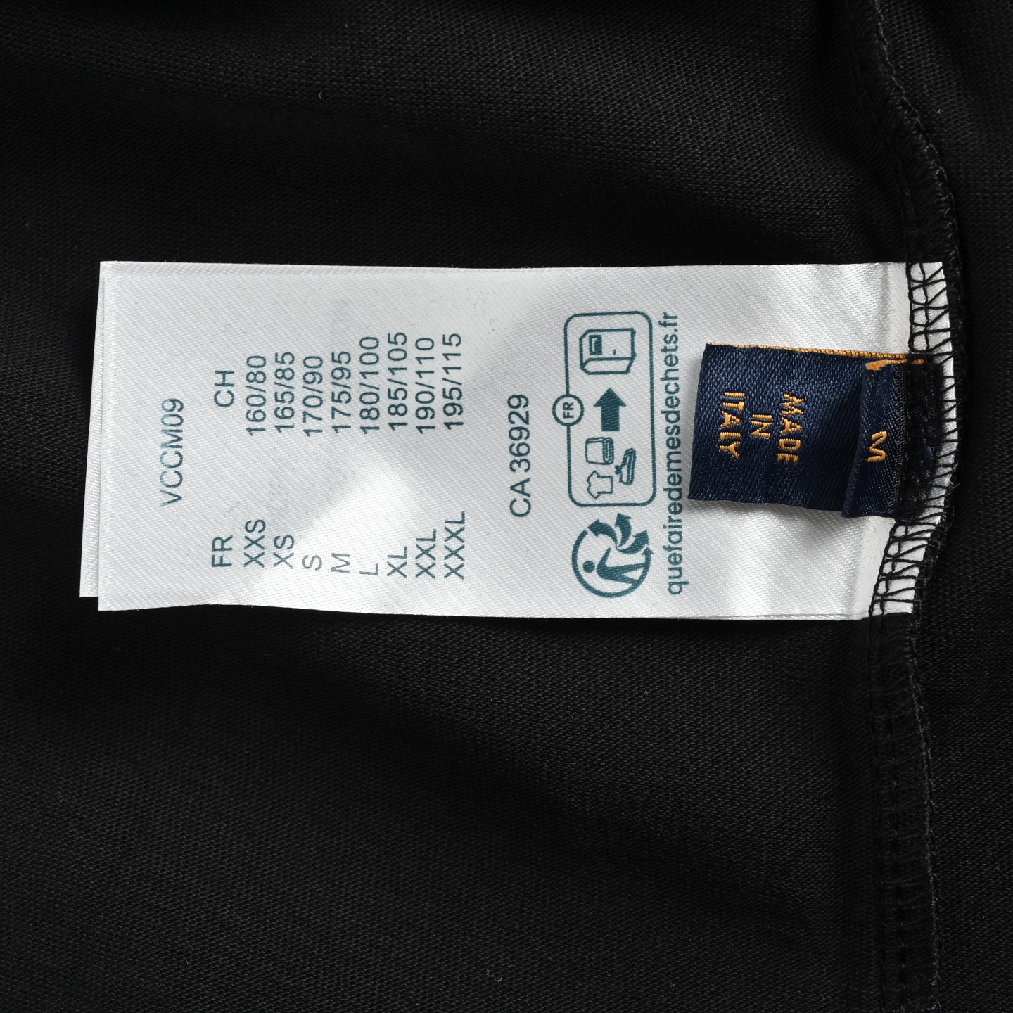 Clouds and large letters embroidered T-shirt