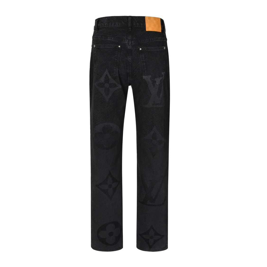 Distressed Burnout Print Jeans