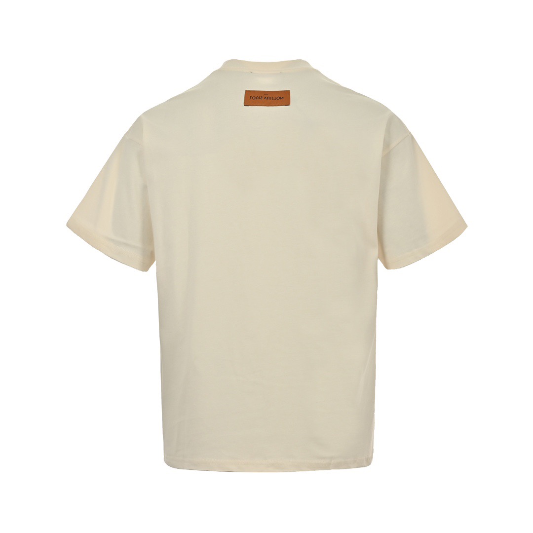 24ss Gradient old flower foam print short sleeve T-shirt