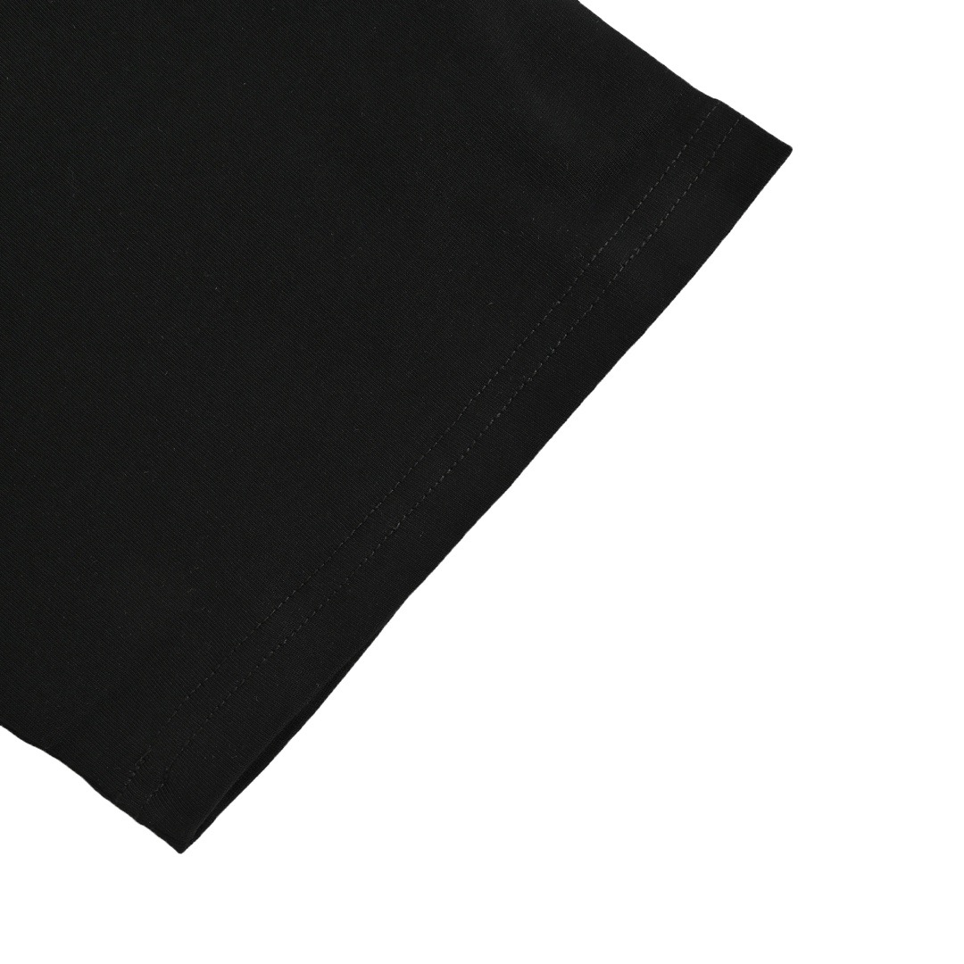 24ss Gradient old flower foam print short sleeve T-shirt