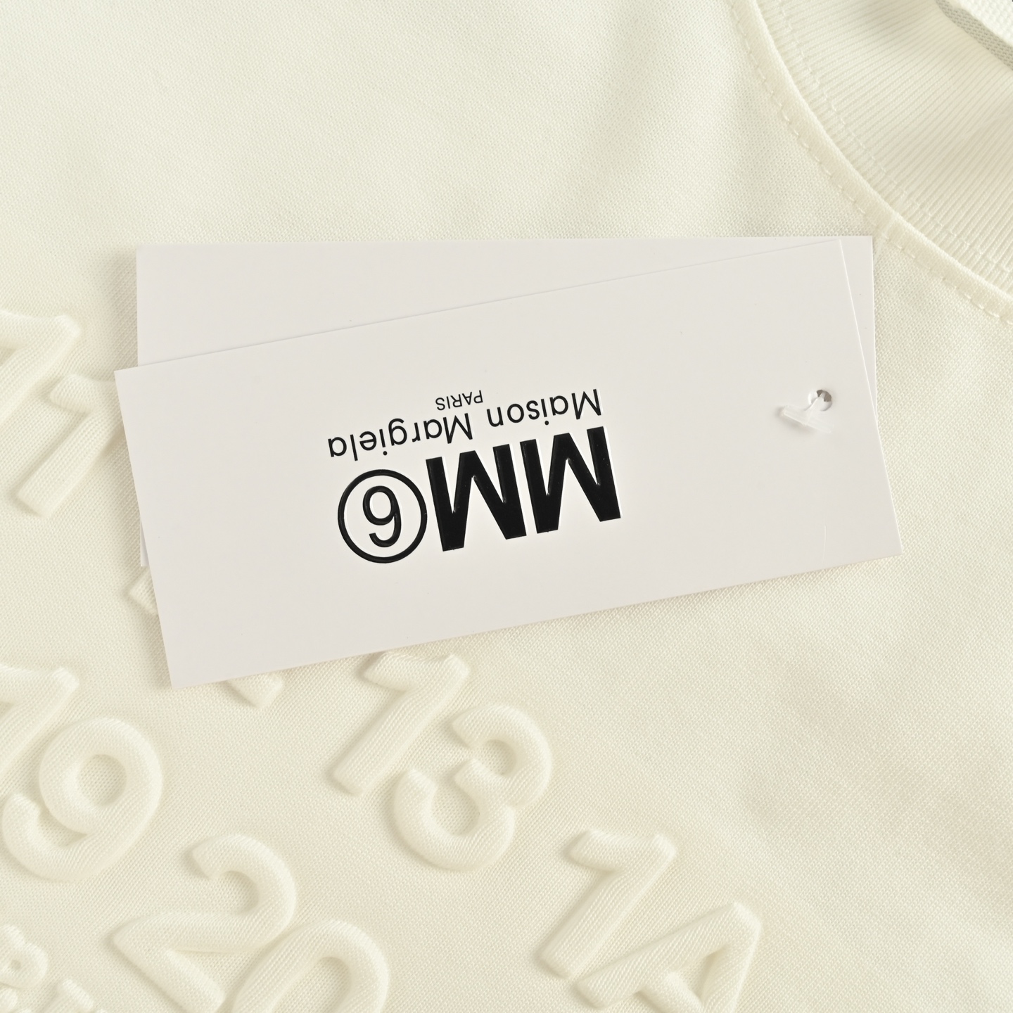 Margiela 25ss embossed short sleeve