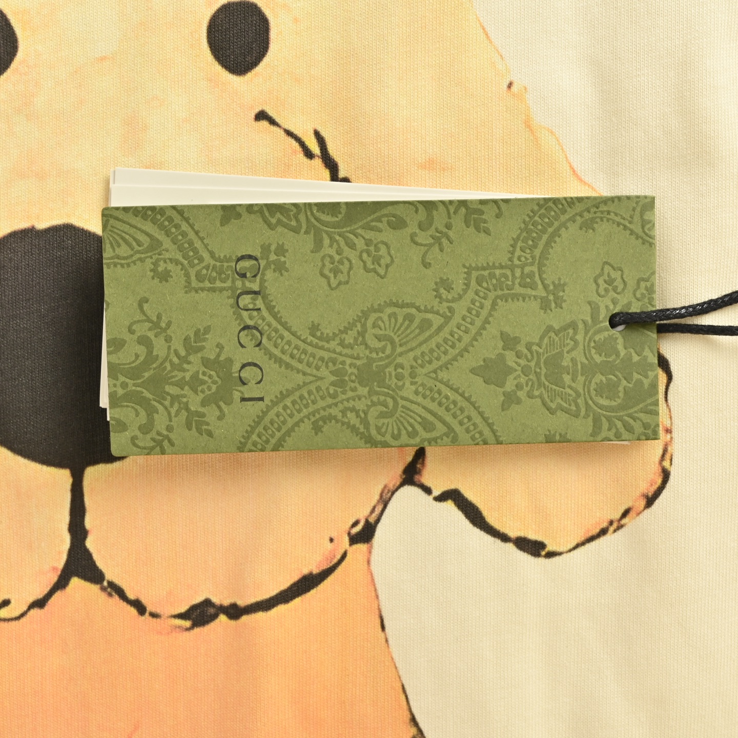 24ss full print flocked short-sleeved T-shirt