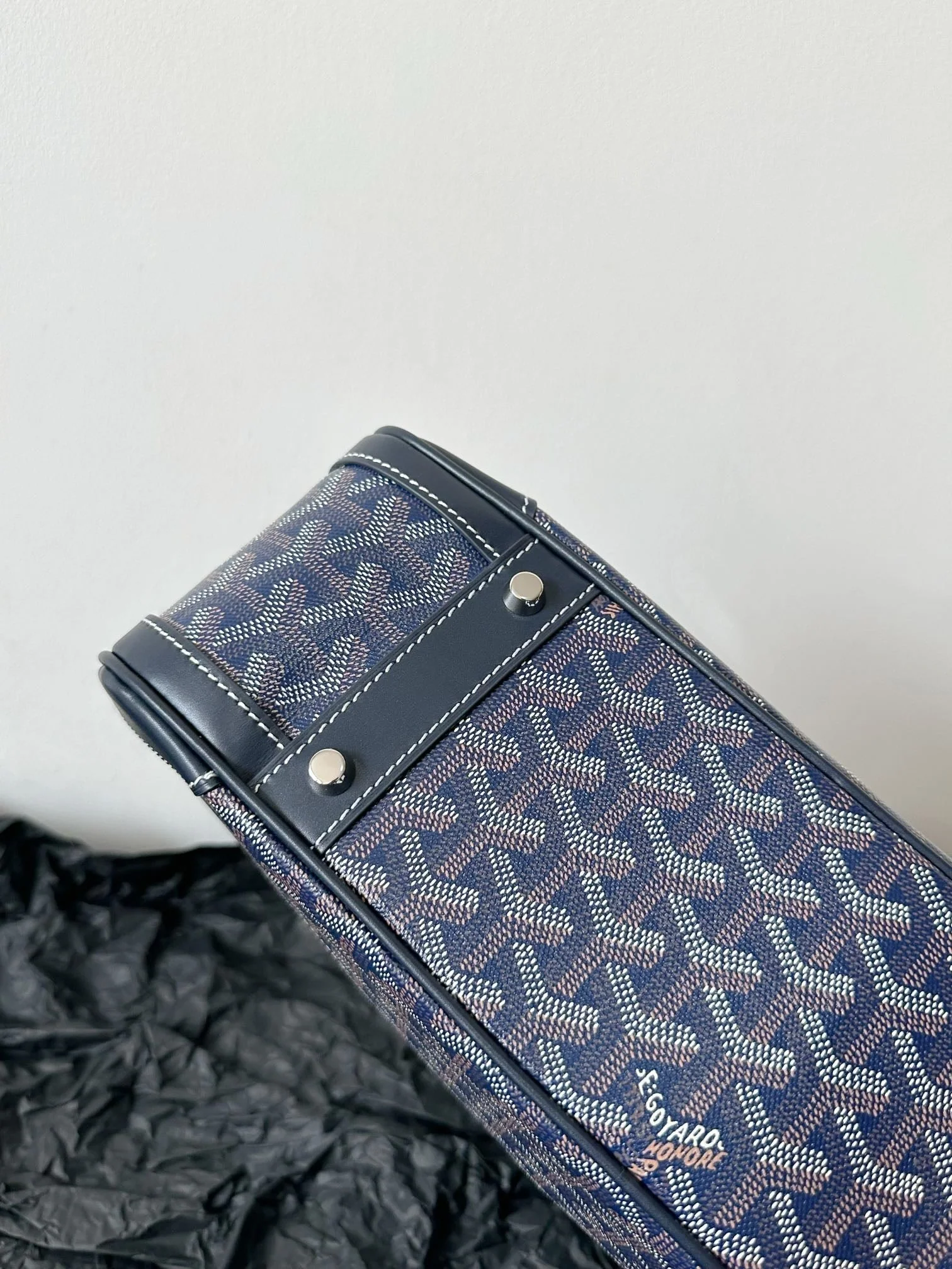 Medium Navy Blue Canvas Bowling Ball