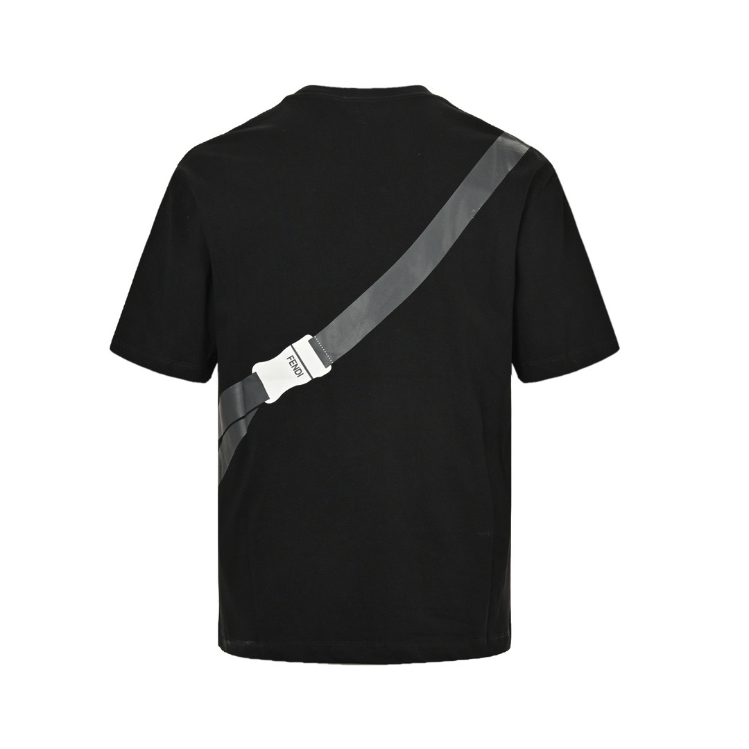 24SS Chest Bag Print Short Sleeve T-Shirt