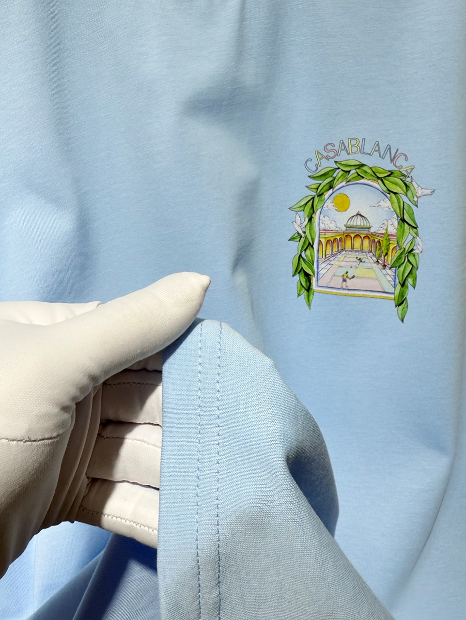 Casablanca Digital printed round neck T-shirt