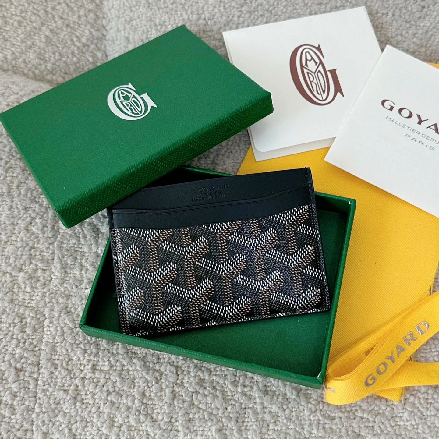 Black Calfskin Card Holder