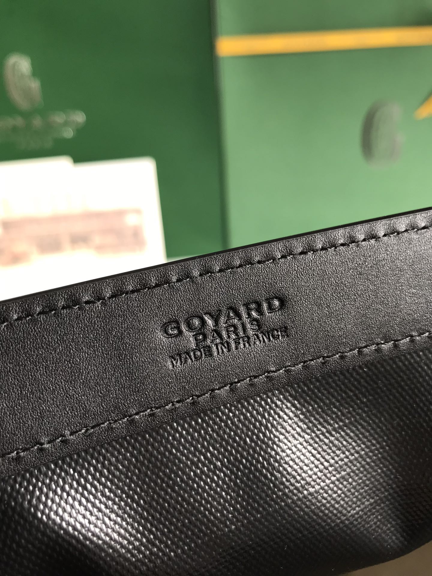 Black Canvas And Calfskin Trim Bag