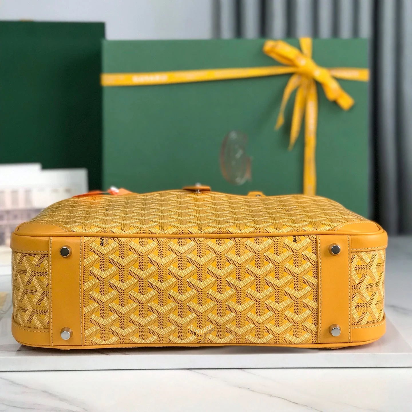 Yellow Calfskin Handbag