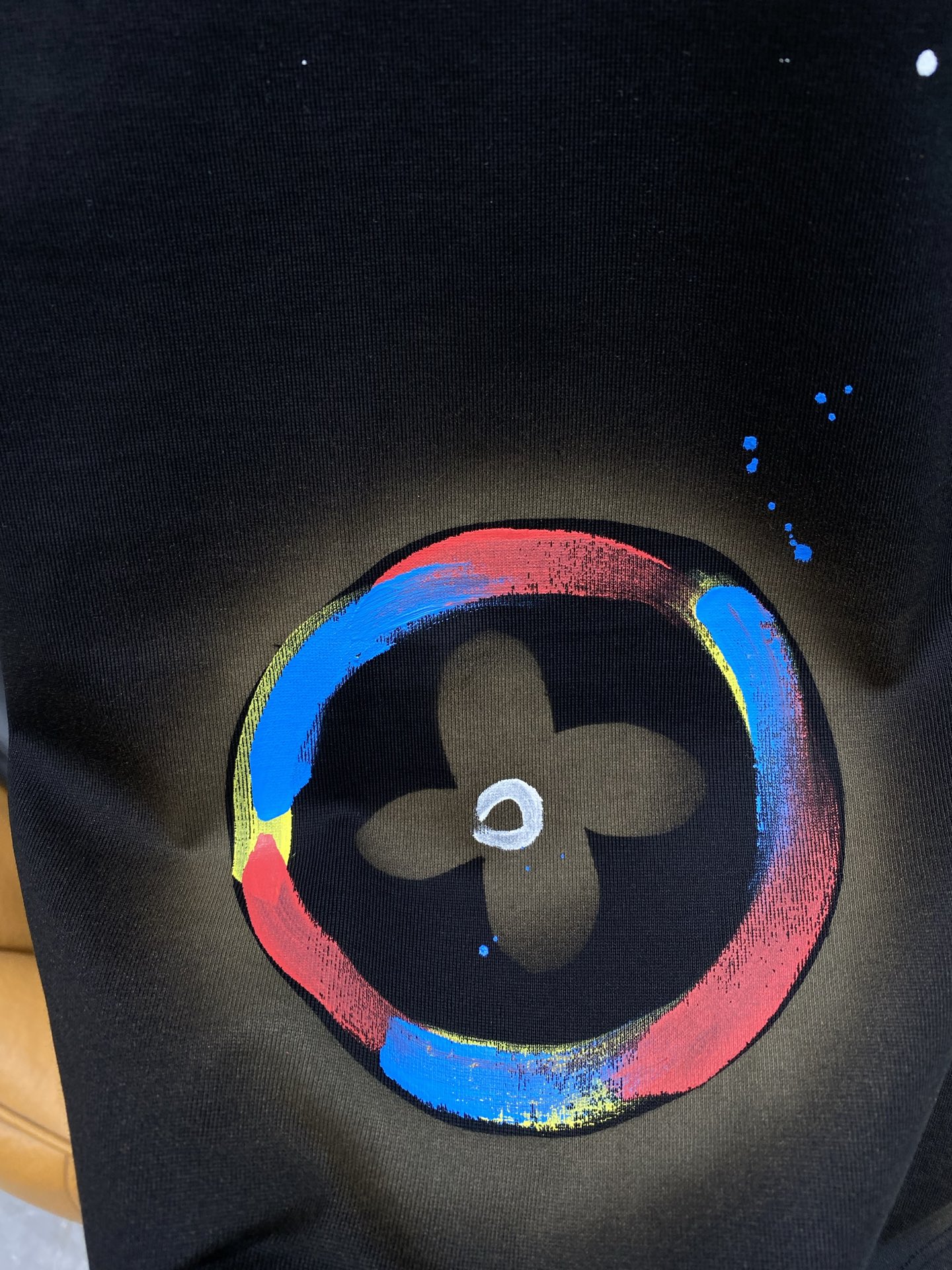 New Summer Graffiti Letter Element Round Neck T-shirt