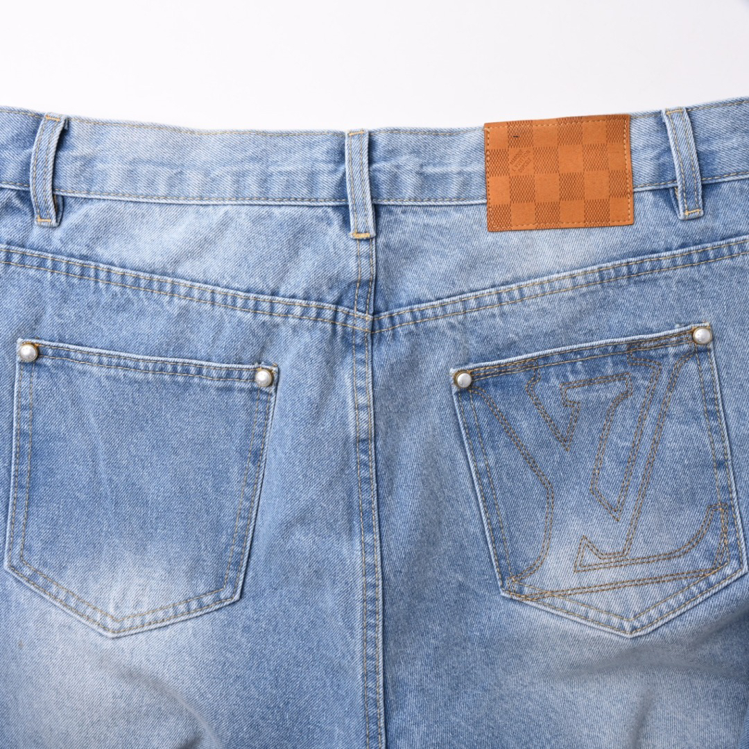 Embroidered Washed Jean