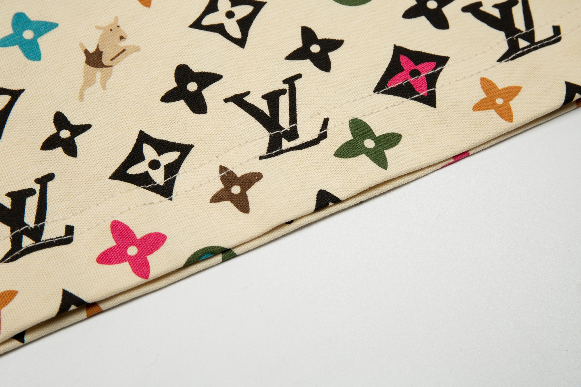 Men's short-sleeved shirt with puppy logo print