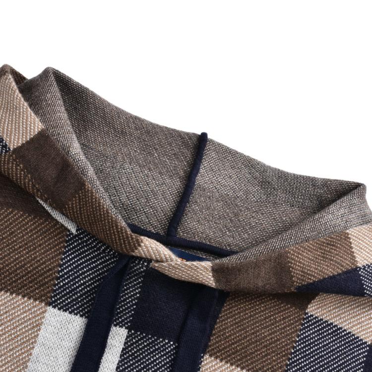 Damier Cashmere and Wool Hoodie