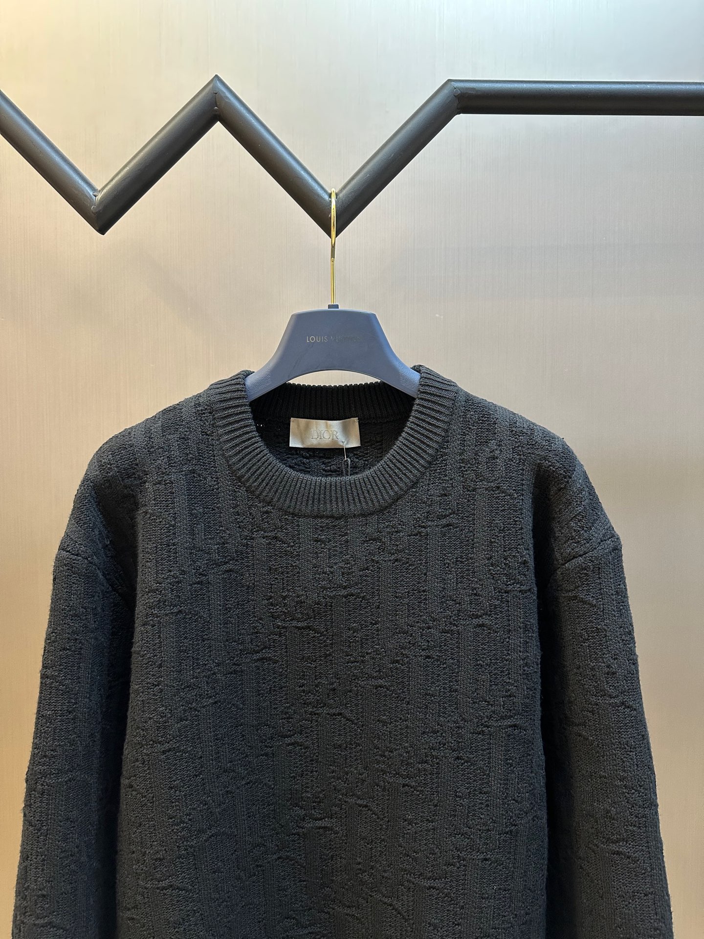 Classic Oblique Print Knit Sweater