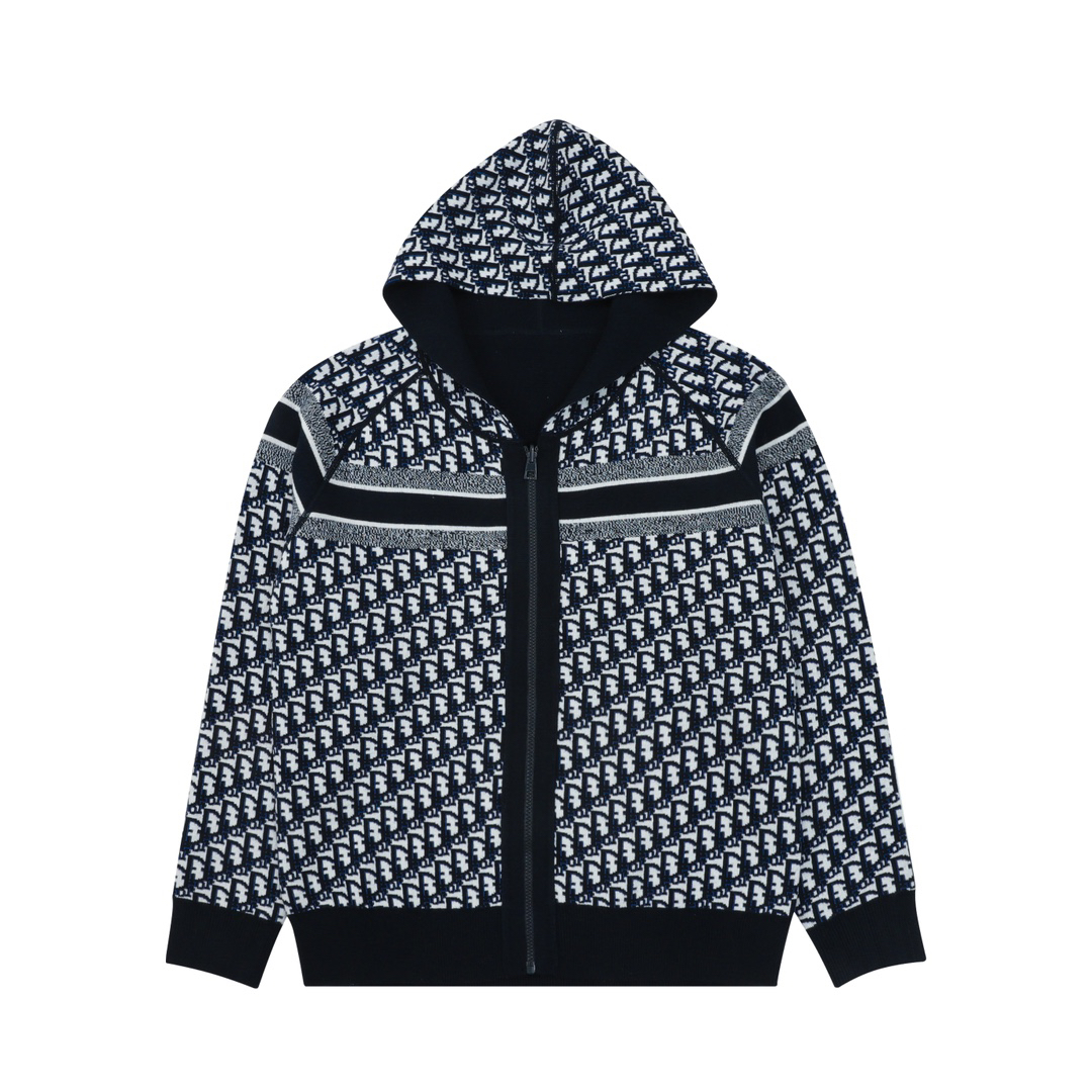 Reversible Cashmere Knitted Jacket